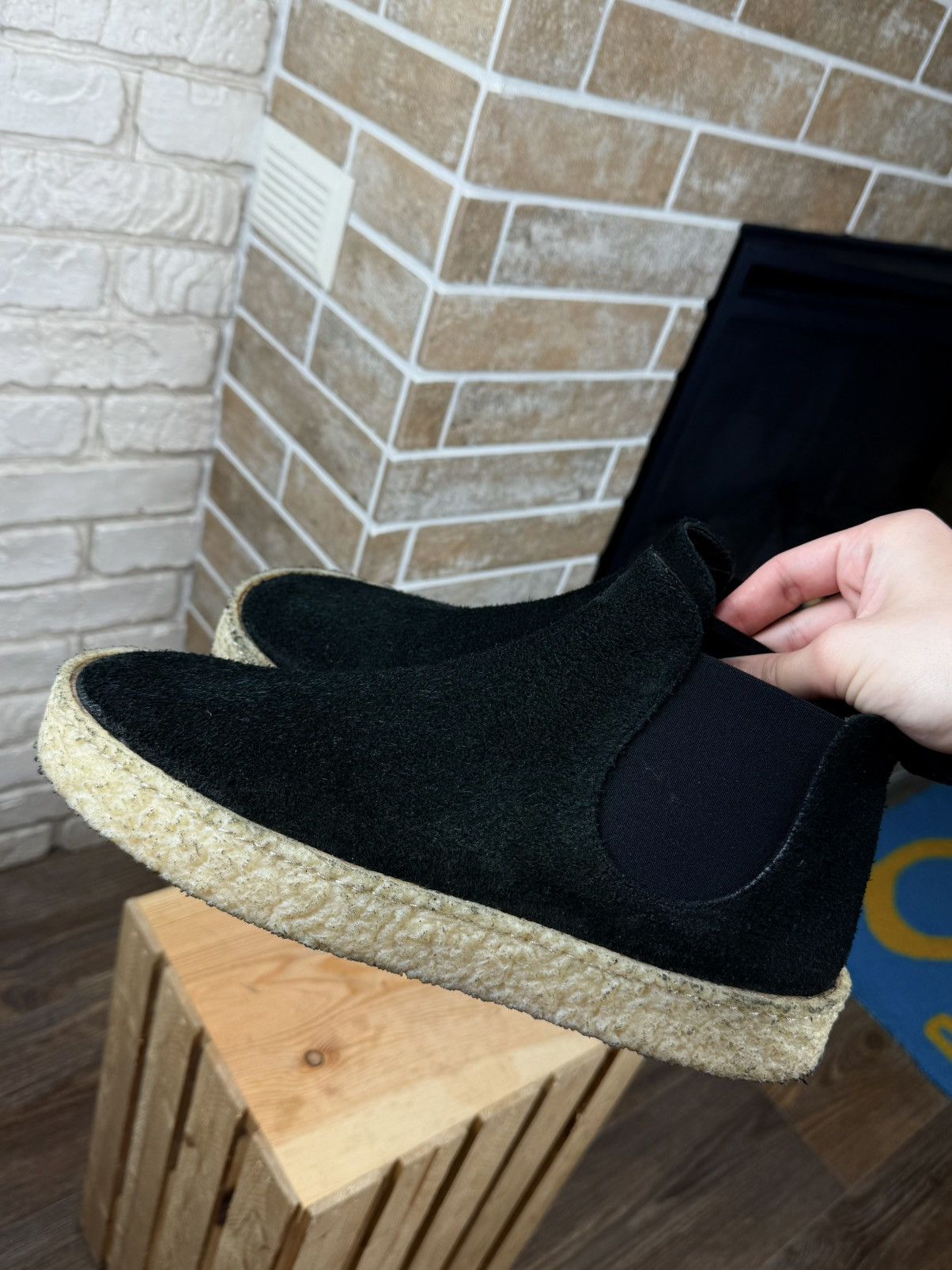 Marsell Marsell Black Suede Crepe Chelsea Beatle Boots Size US 9 / EU 42 - 3 Thumbnail
