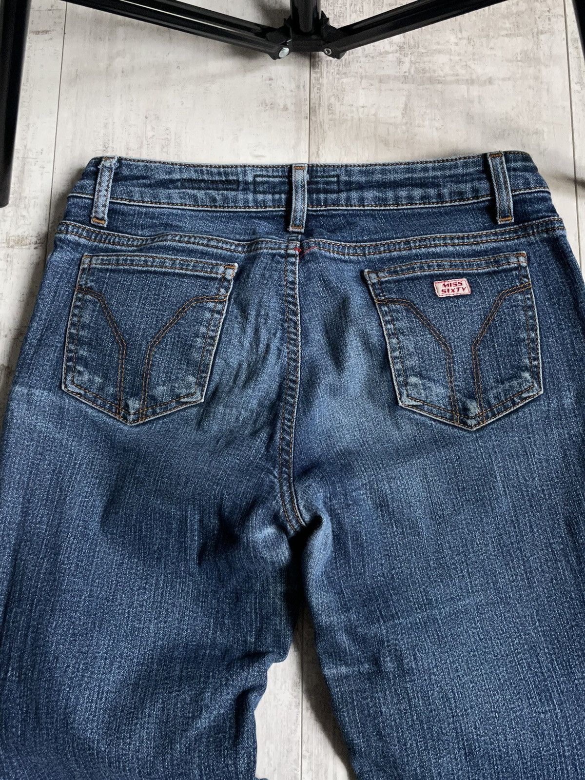 Miss Sixty Vintage Y2K Miss Sixty 00’s Flare Denim Jeans RARE Size 27" / US 4 / IT 40 - 3 Thumbnail