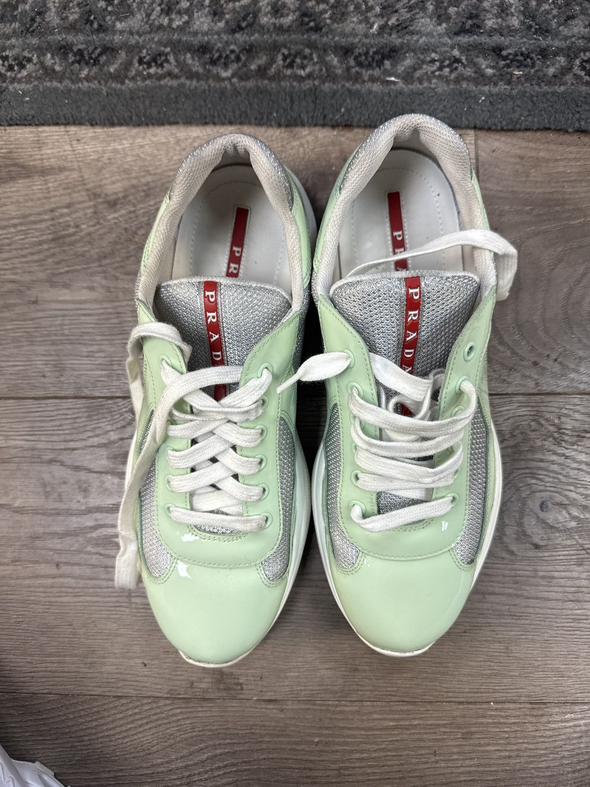Prada Prada America’s cup white teal Size US 9 / EU 42 - 3 Thumbnail