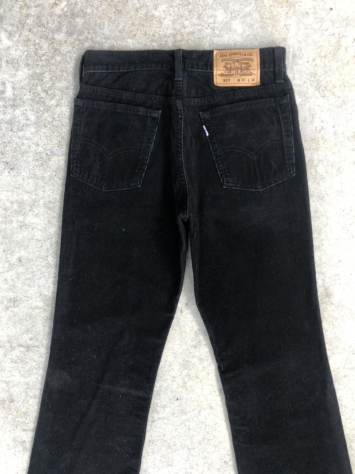 If Six Was Nine Vintage 90s Levi’s 517 Flared Jeans Corduroy Pants Size US 29 - 8 Thumbnail
