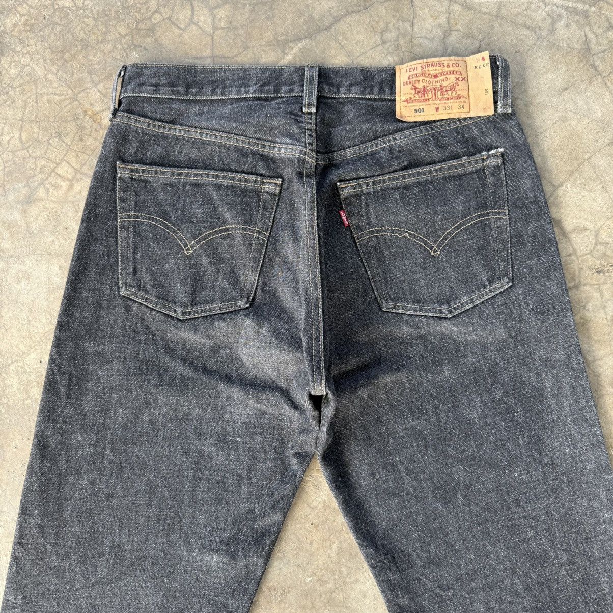 Levi's Vintage Clothing W33x34 Vintage 98' Levi's 501 Black Denim Jean Pants Size US 33 - 11 Thumbnail