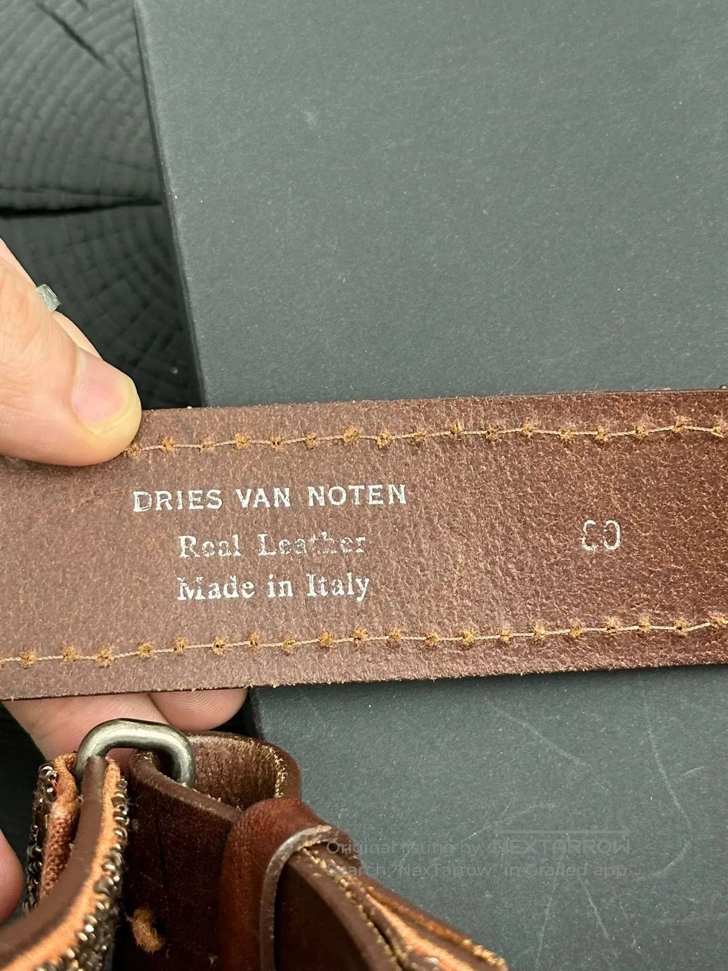 Dries Van Noten Dries Van Noten Beaded Leather Belt. Size ONE SIZE - 6 Thumbnail