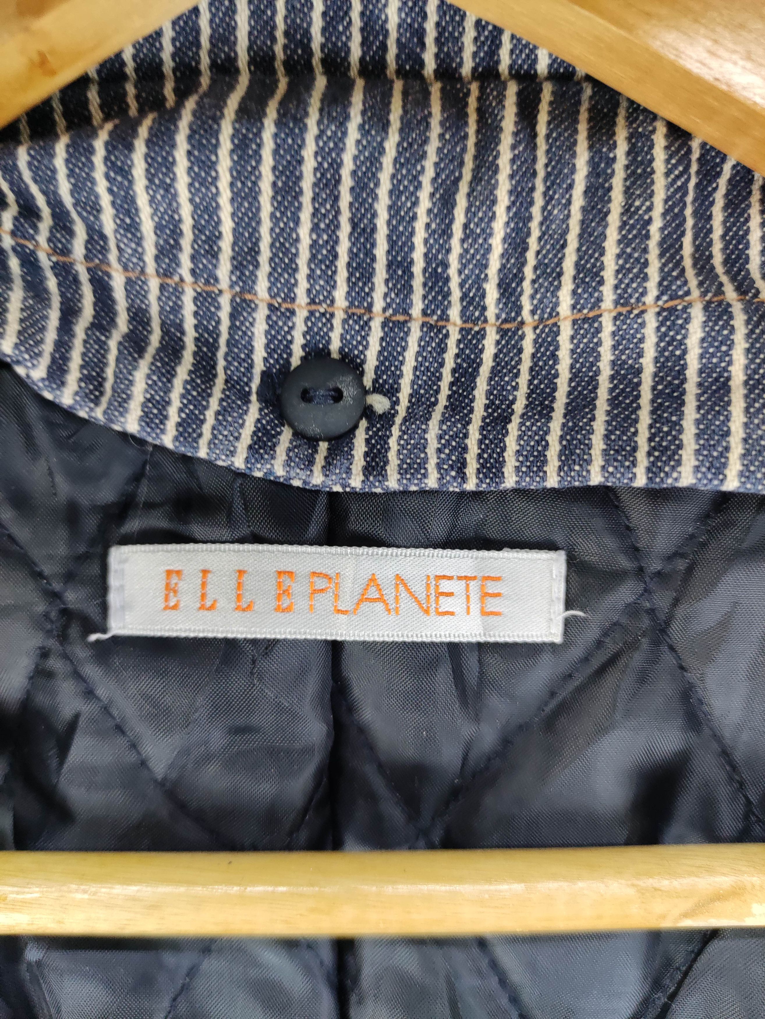 Japanese Brand Vintage Elle Planete Denim Jacket Zipper With Hoodie Size M / US 6-8 / IT 42-44 - 3 Thumbnail