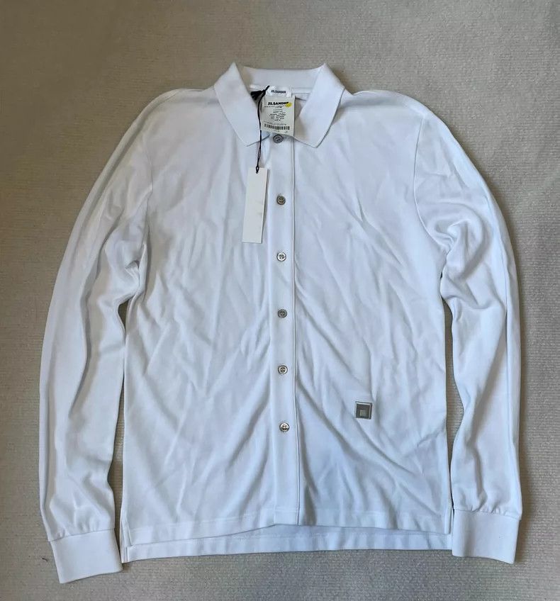 Jil Sander Jil Sander Long-sleeved embroidered shirt Size M / US 6-8 / IT 42-44 - 1 Thumbnail