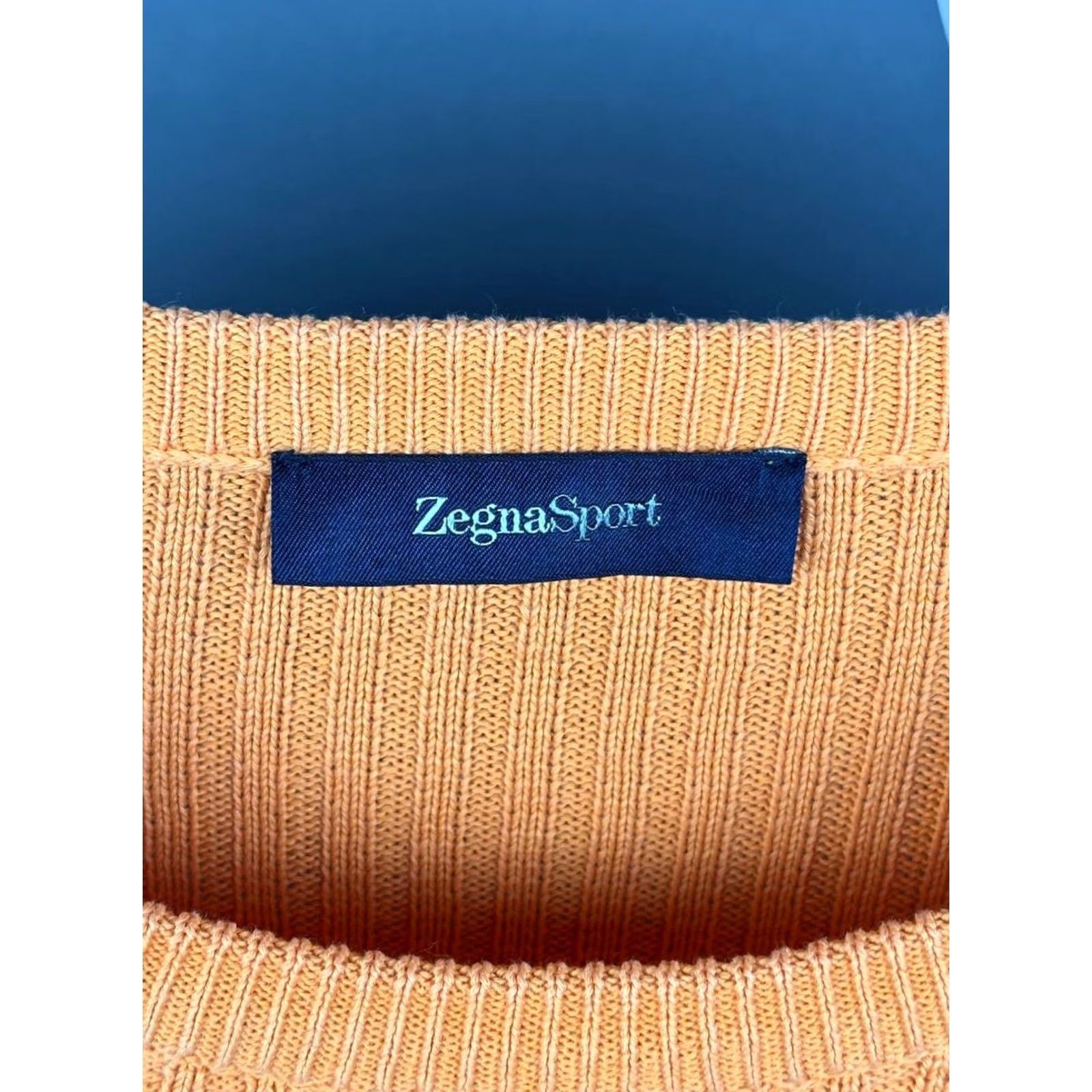 Vintage Zegna Sport Knit Sweater Size Small Orange Men’s Size US S / EU 44-46 / 1 - 7 Thumbnail