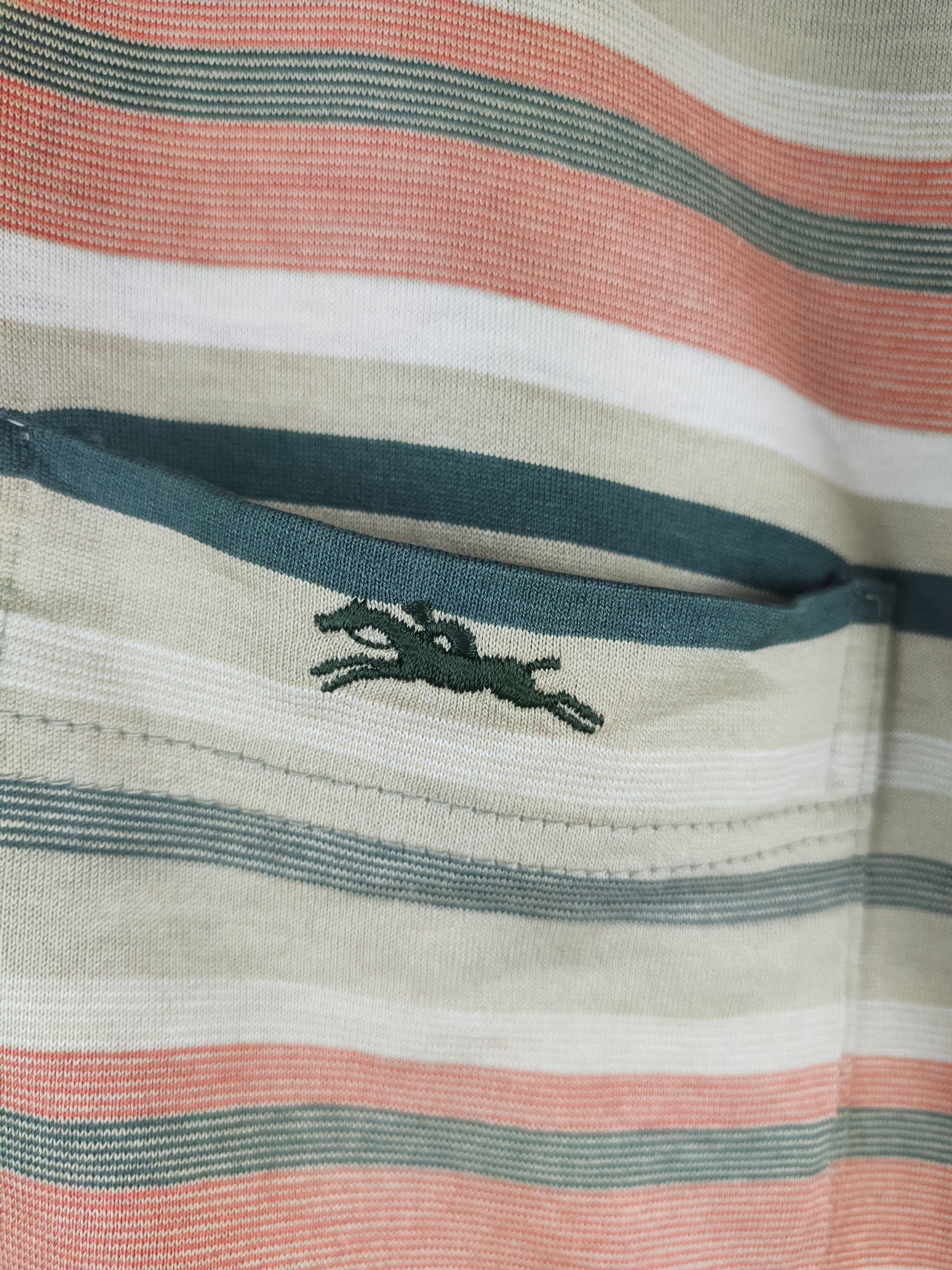 Longchamp DL Longchamp vintage stripe Light Olive Polos #2745 Size US L / EU 52-54 / 3 - 5 Thumbnail