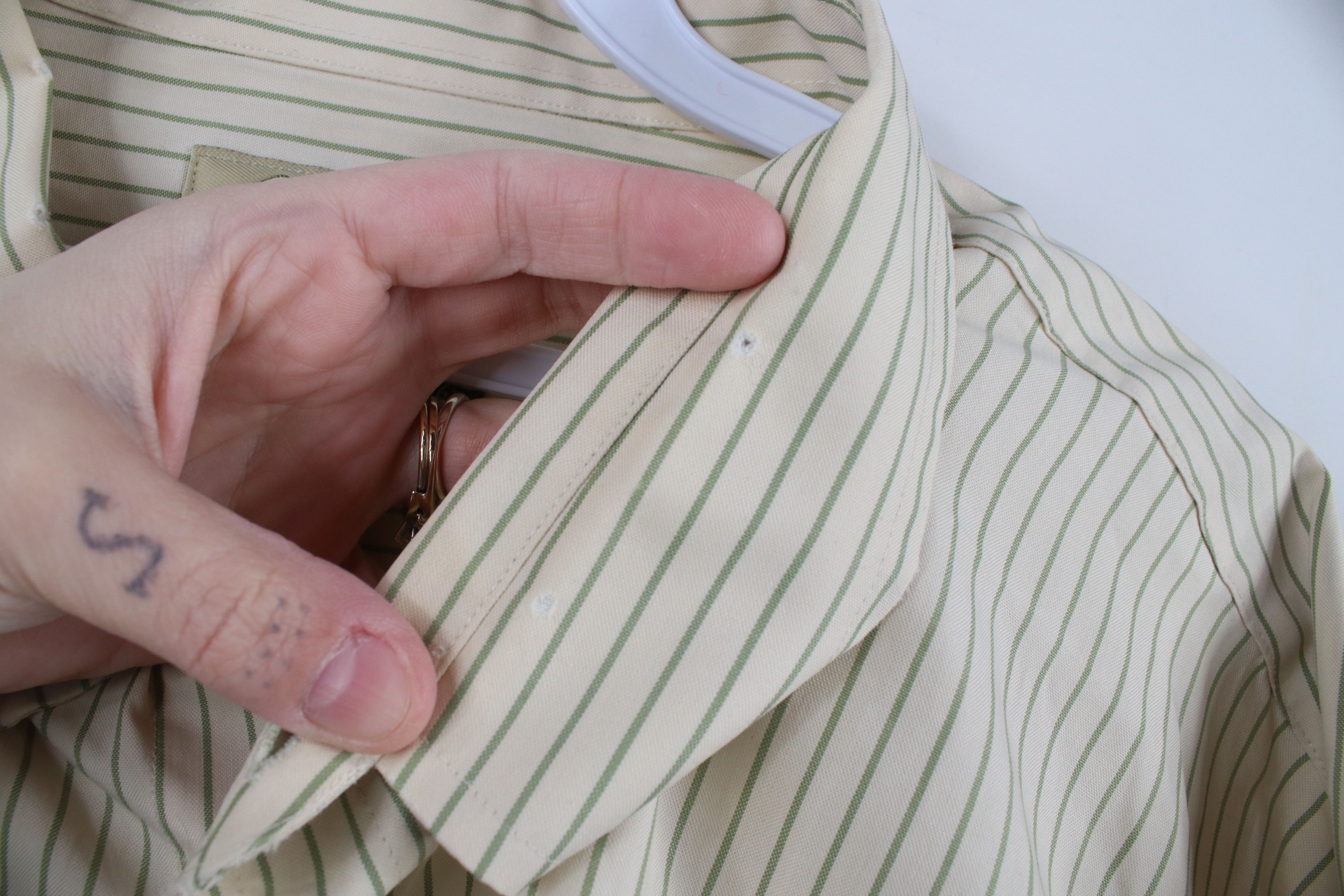 Cabelas × Vintage Vintage Cabelas Pinstriped Collared Button Down Shirt Cotton Size US XXL / EU 58 / 5 - 7 Thumbnail