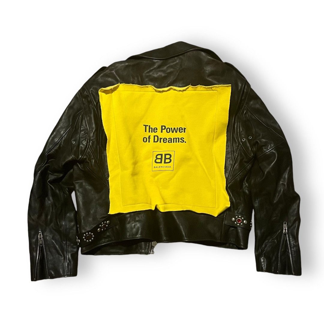 Balenciaga Biker Leather Jacket AW18 Power of Dreams