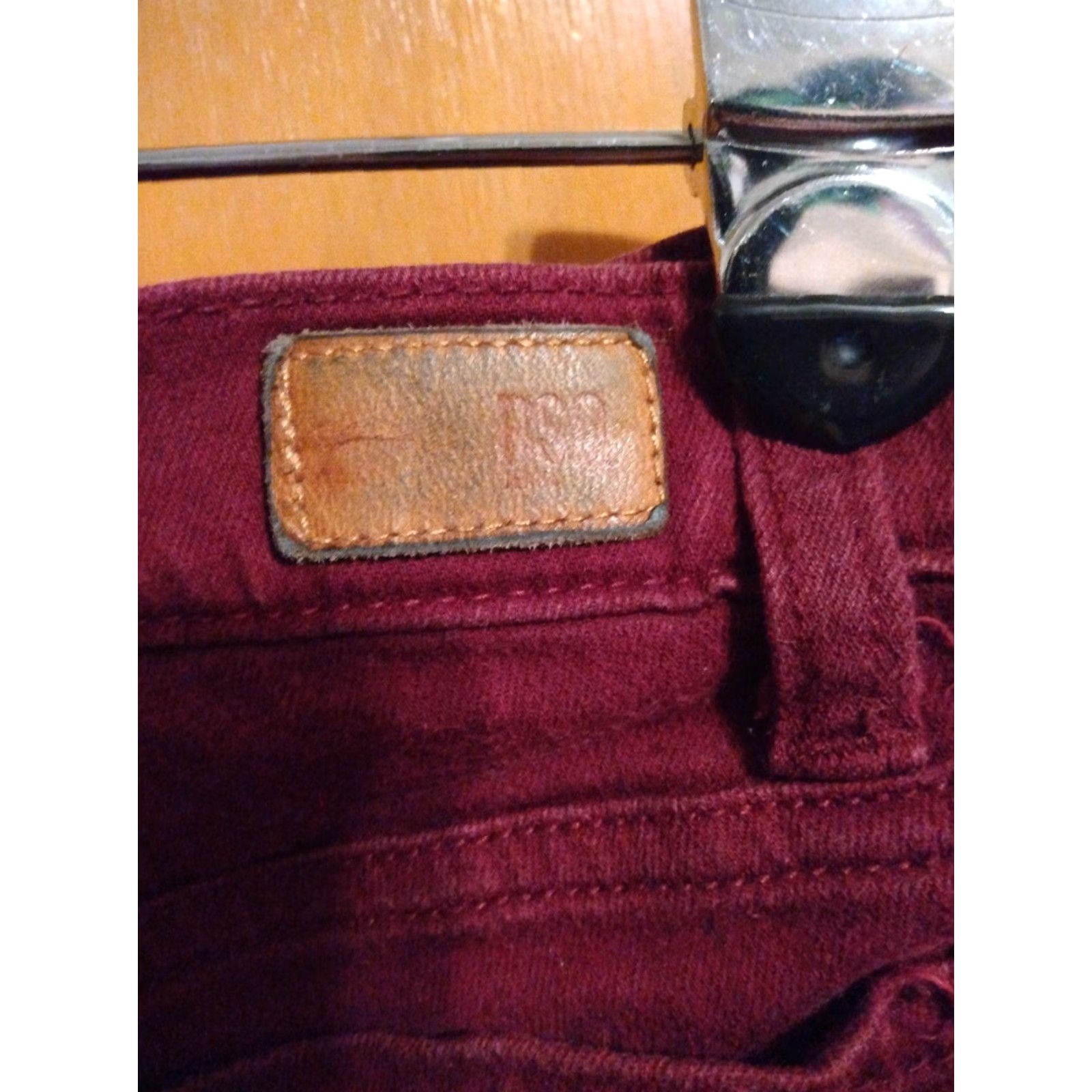 Rsq RSQ Miami Jeggings Size 3 Burgundy Cotton/Spandex Stretchy Jeans Women 28" X 27" Red Jegging 27" Inseam Size 27" / US 4 / IT 40 - 6 Thumbnail