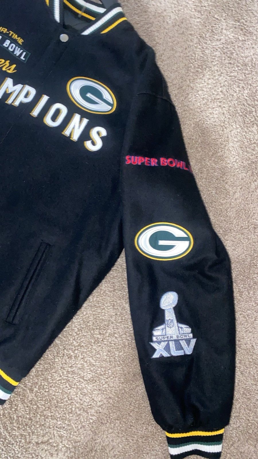 NFL Authentic Green Bay Packers Reversible Super Bowl Varsity Size US XL / EU 56 / 4 - 6 Thumbnail