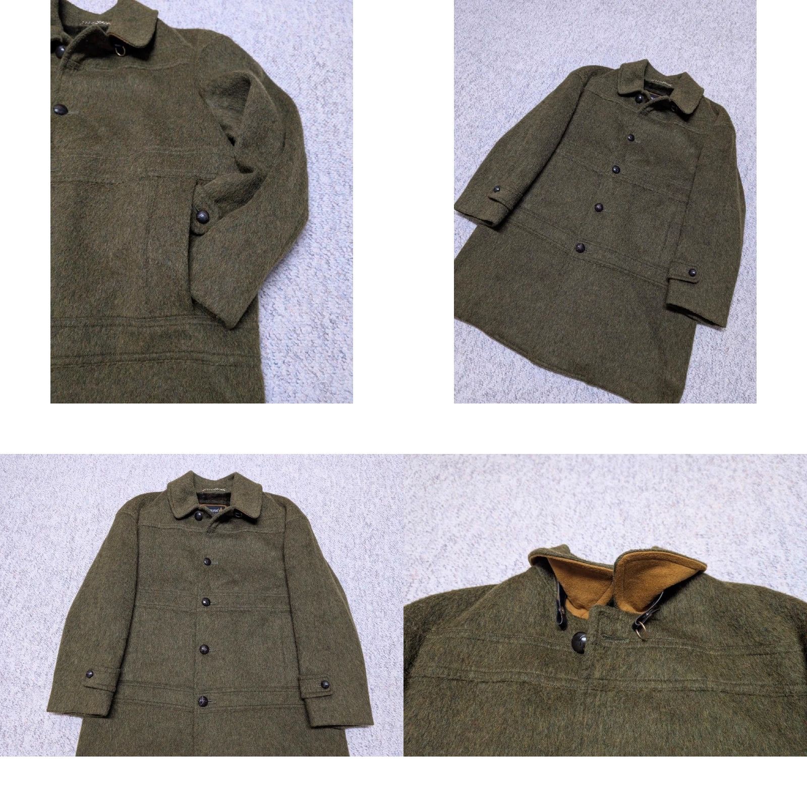 London Fog VINTAGE London Fog MOHAIR Overcoat Shirt Men M 42 Green Wool Coat Cobain 1960s 70s Shaggy Furry Solid Wool Size US M / EU 48-50 / 2 - 8 Thumbnail