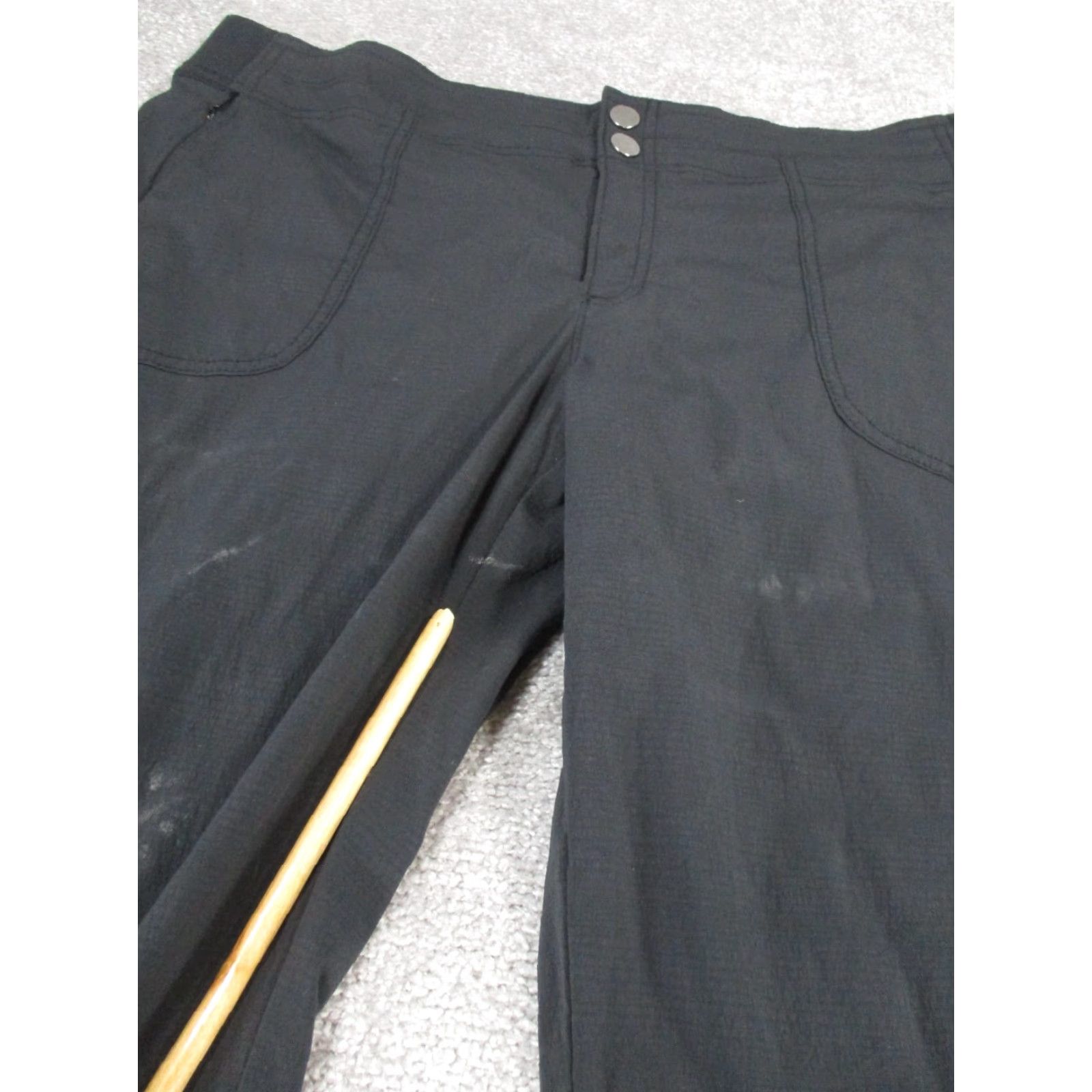 Athleta Athleta Pants Womens 14 Trekkie Capri Black Trail Hiking Capri Activewear 14 Black Womens Size 36" / US 14 / IT 50 - 4 Thumbnail