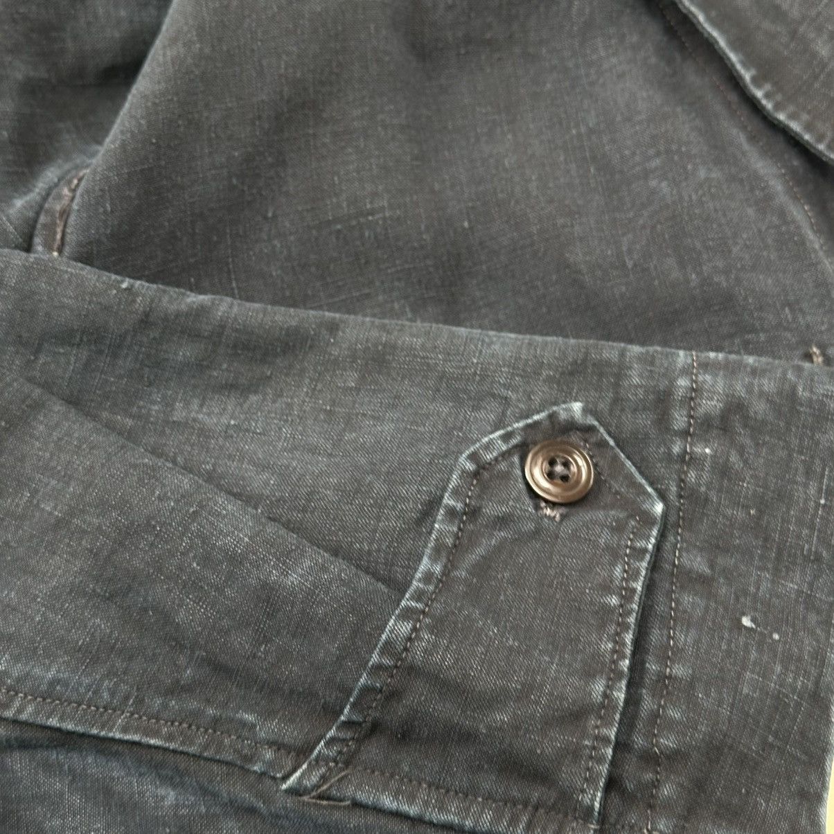 Vintage Rare. 1930s French Antique Indigo Linen Maquignon Coat Size US M / EU 48-50 / 2 - 9 Thumbnail