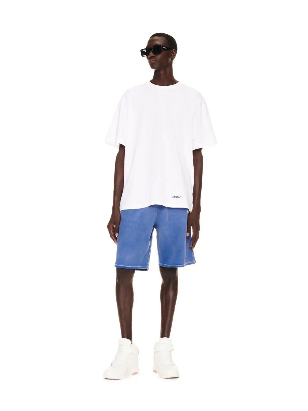 Off-White o1gr1nt0425 Wave Off Skate Sweatshorts in Purple Size US 28 / EU 44 - 2 Thumbnail