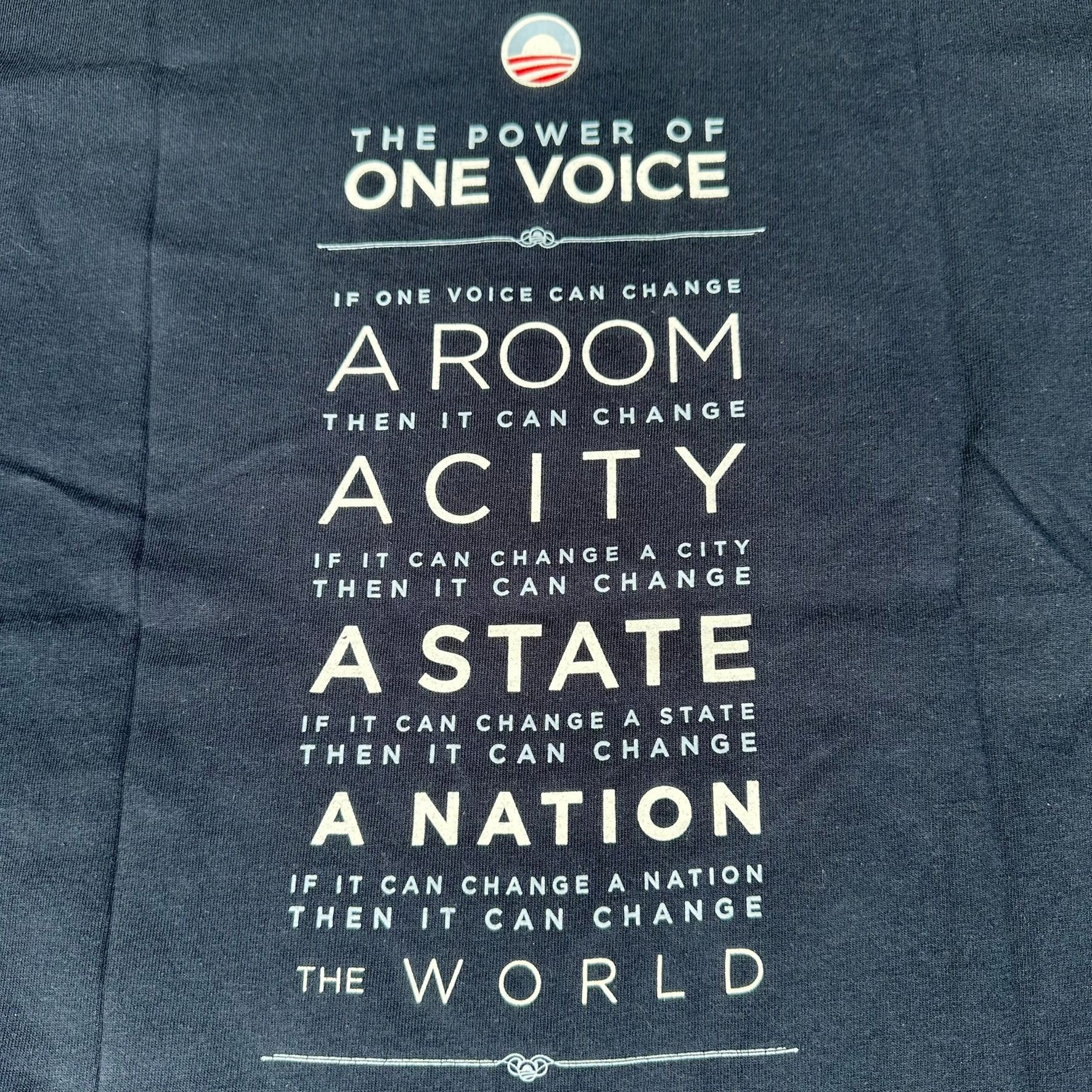 Vintage Vintage Y2K Barack Obama One Voice T-Shirt Navy Political Ca Size US S / EU 44-46 / 1 - 5 Thumbnail