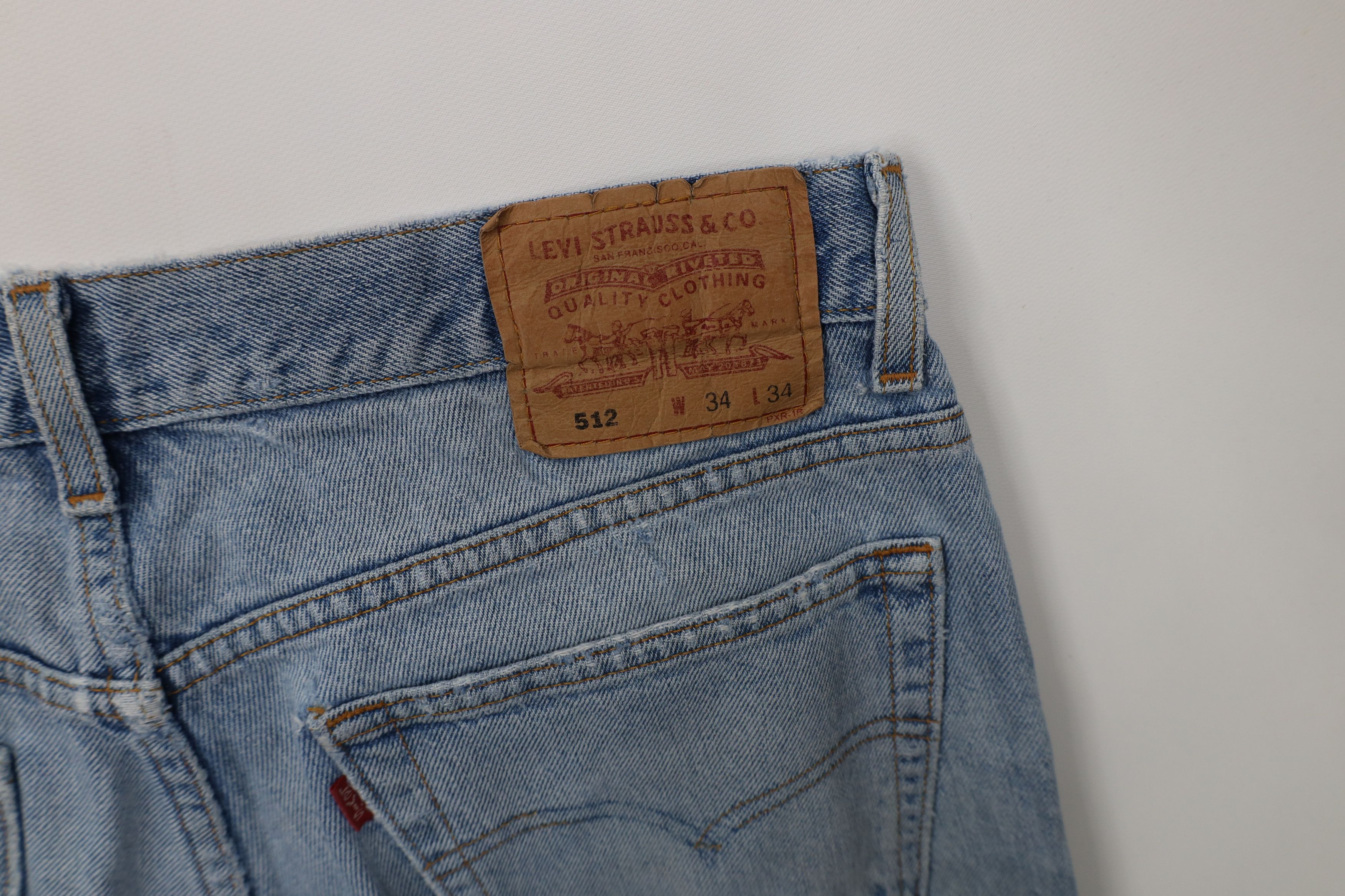 Levi's Vintage 90s Levis 512 Slim Taper Fit Denim Jeans Blue Size US 34 / EU 50 - 14 Thumbnail