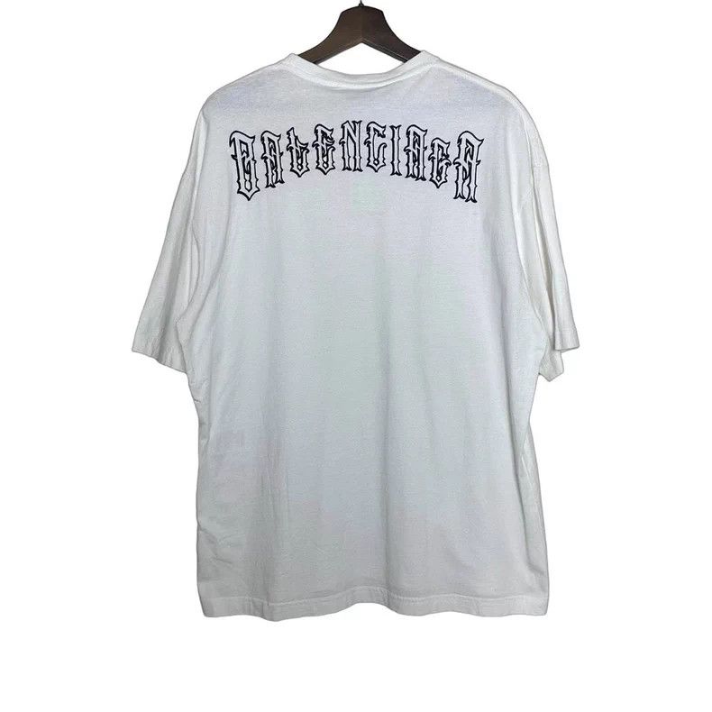 Balenciaga Balenciaga Floral Print White T-shirt Size US S / EU 44-46 / 1 - 1 Thumbnail