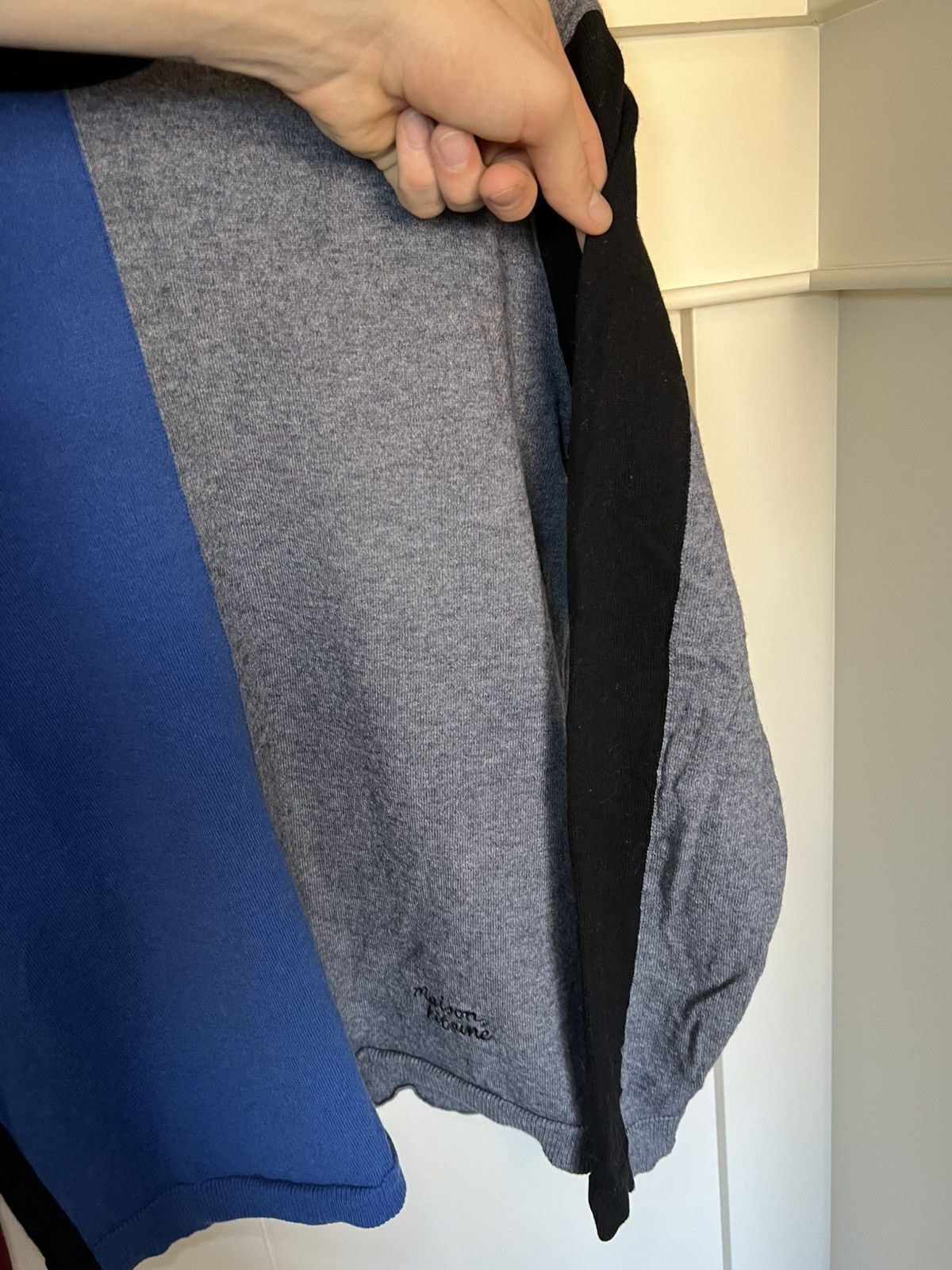 Maison Kitsune Maison Kitsuné colour block wool blend sweater Size US M / EU 48-50 / 2 - 10 Thumbnail