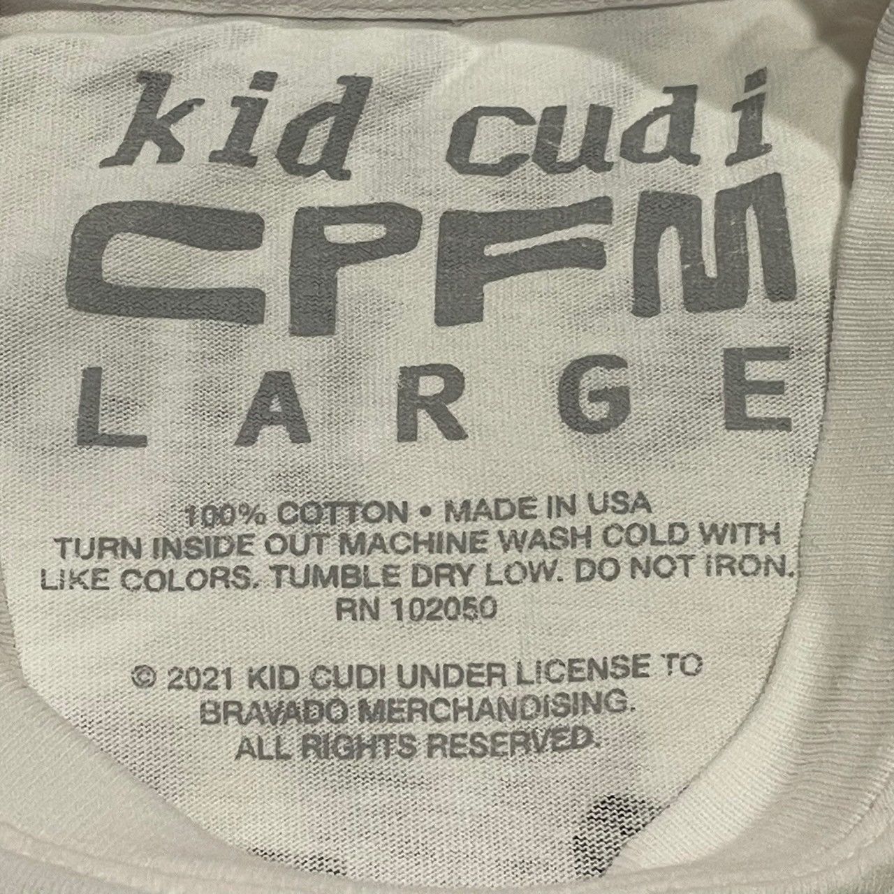 Cactus Plant Flea Market × Kid Cudi × Rap Tees Rare CPFM Kid Cudi Hiphop Raptee Band Tee Size US L / EU 52-54 / 3 - 6 Thumbnail
