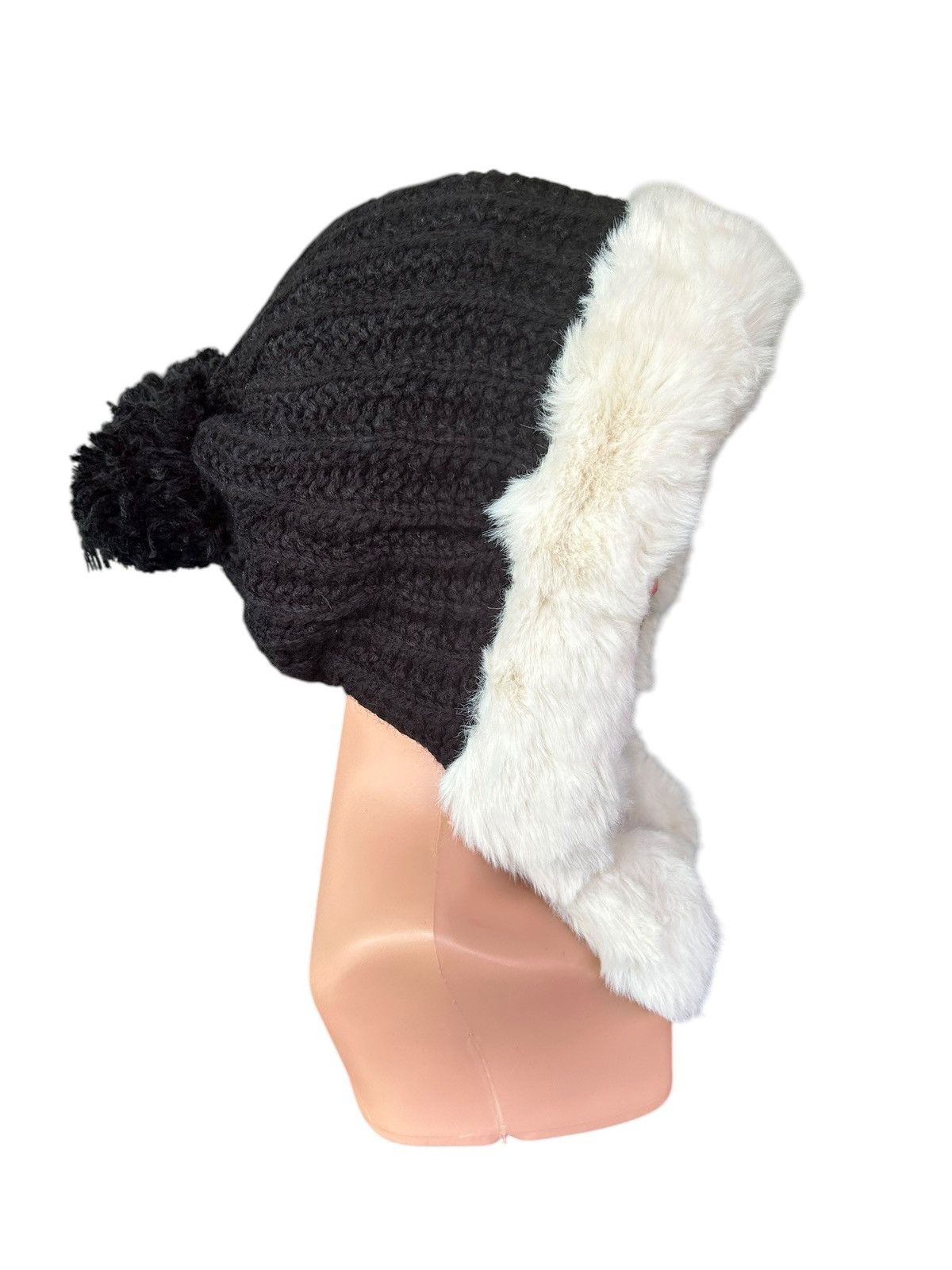 Japanese Brand × Kapital × Vintage Japanese Punk Bondage Style knitt Fur Big Beanie hats Size ONE SIZE - 5 Thumbnail