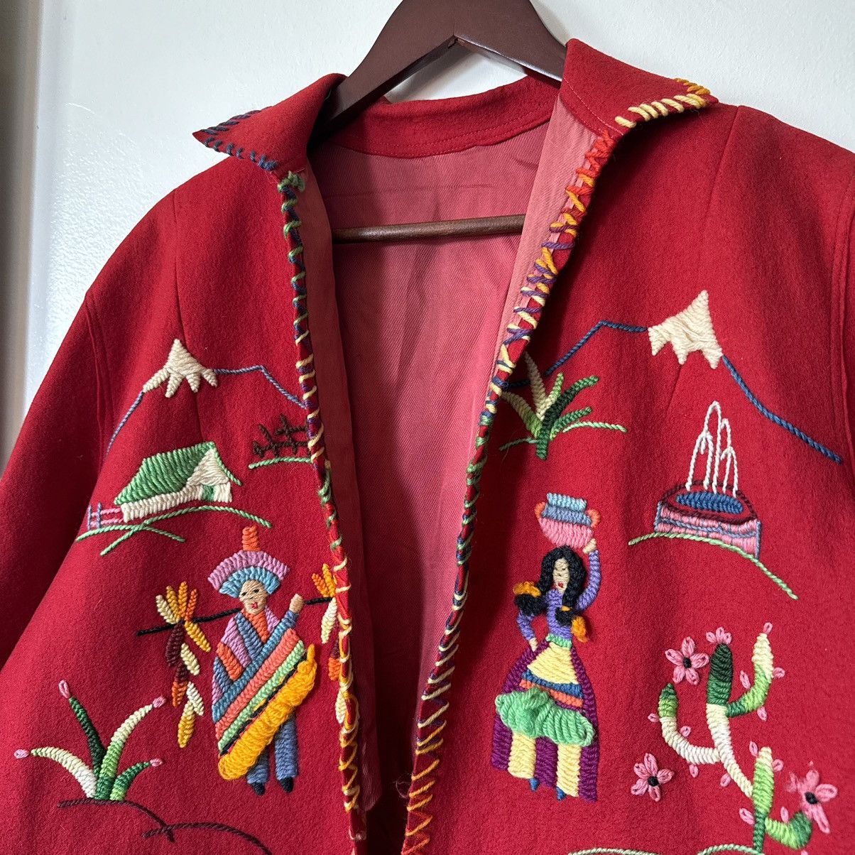 Vintage true vintage 1950s Mexican hand-embroidered souvenir jacket Size US M / EU 48-50 / 2 - 2 Thumbnail