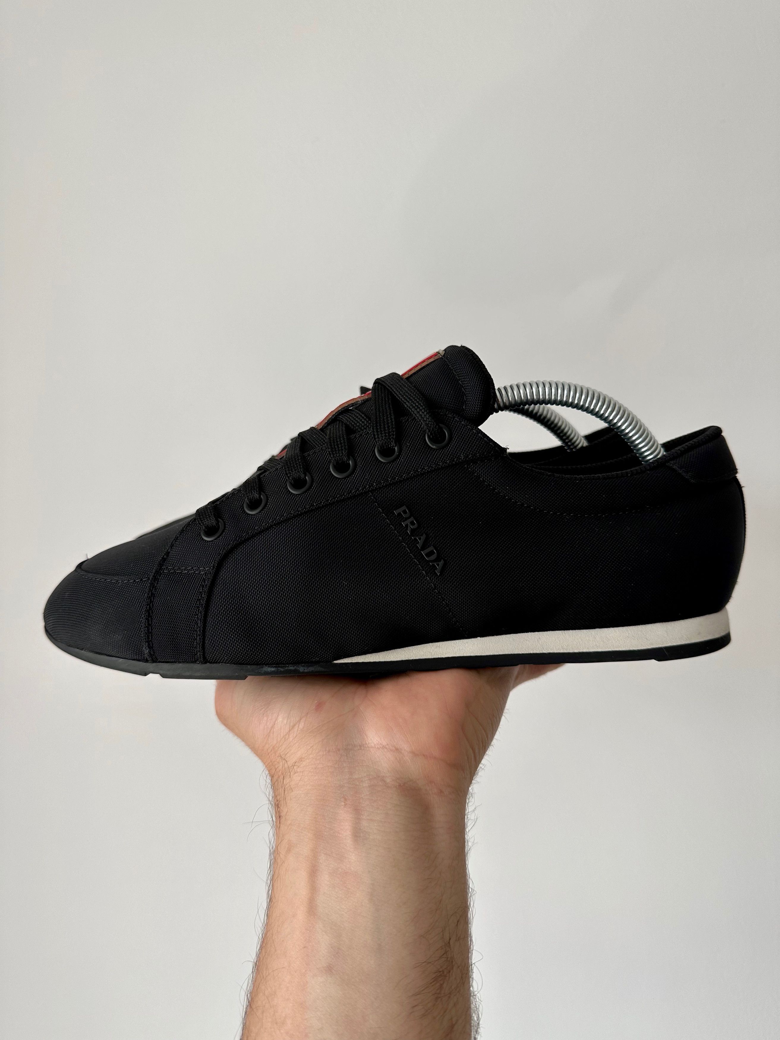 Prada PRADA SNEAKERS SHOES nylon black linea rossa Size US 7.5 / EU 40-41 - 3 Thumbnail