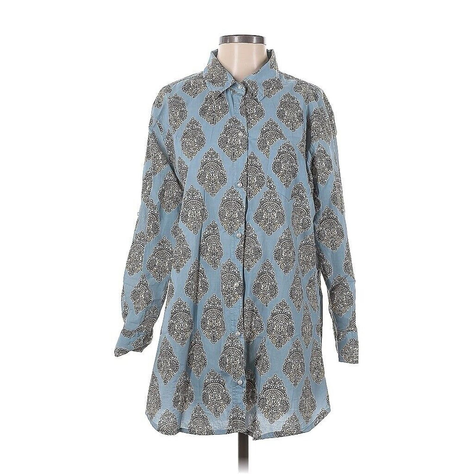 Designer just darviny Charlotte Bahama Block Print Pearl Buttons XS Size XS / US 0-2 / IT 36-38 - 2 Thumbnail