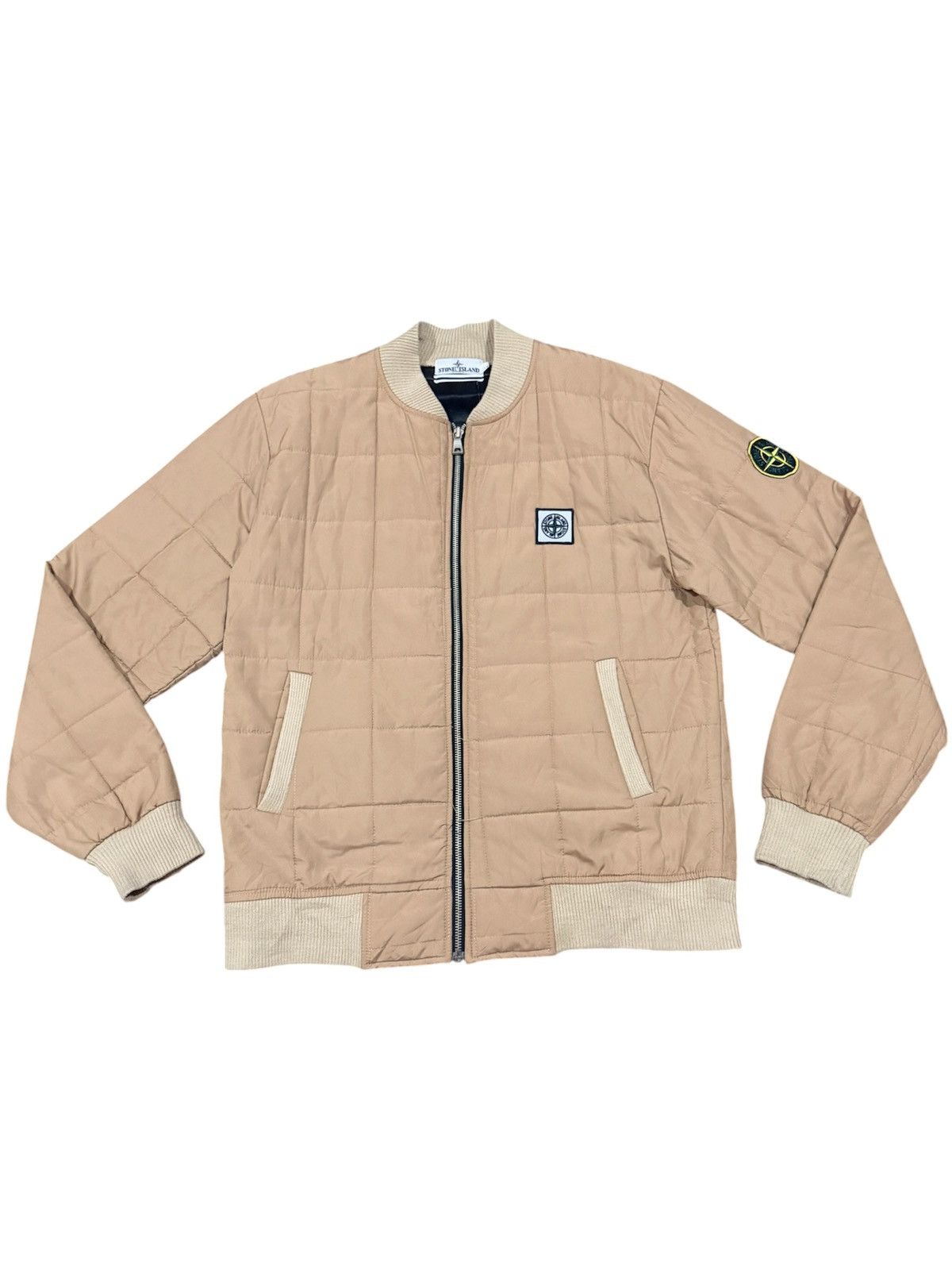 Stone Island Vintage Stone Island Quilted Bomber Jacket Size US L / EU 52-54 / 3 - 1 Thumbnail