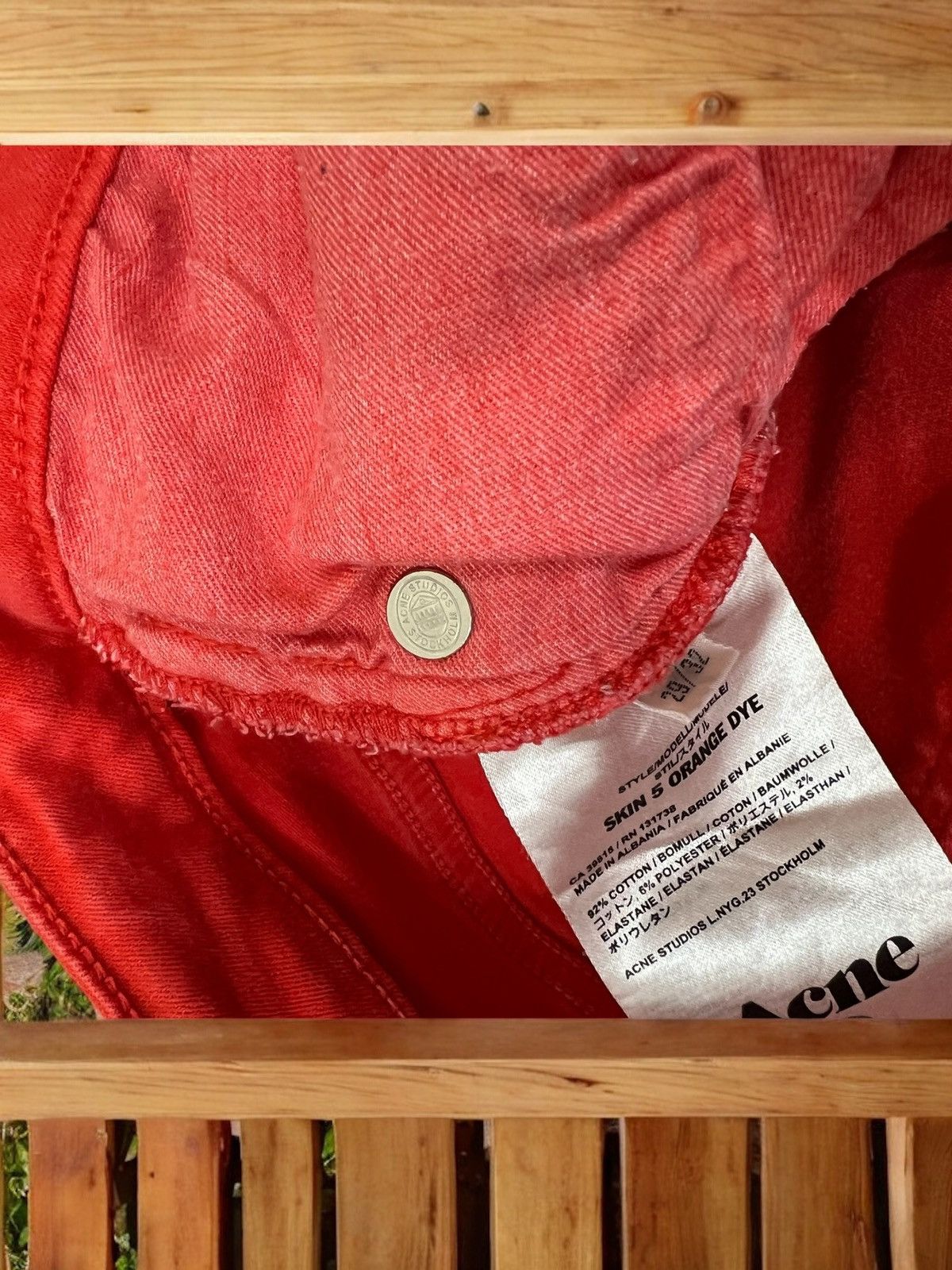 Acne Studios Acne Studios Skin 5 Orange Dye size W27 L32 Size 27" / US 4 / IT 40 - 7 Thumbnail