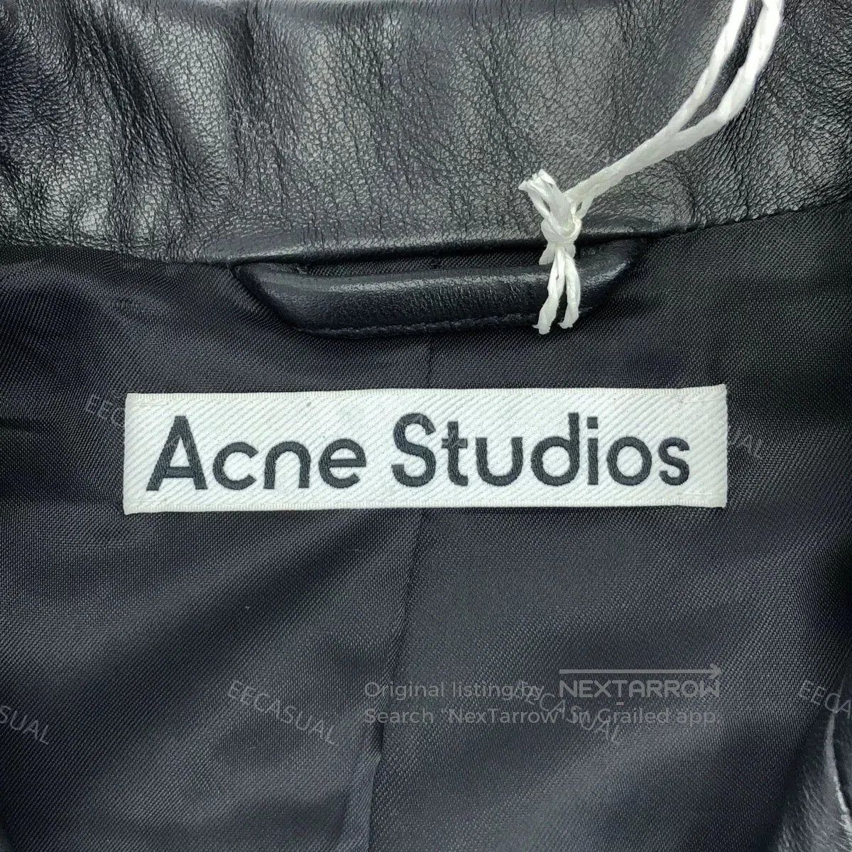 Acne Studios Black Leather Biker Jacket for Women. Size XXS / US 00 / IT 34 - 6 Thumbnail
