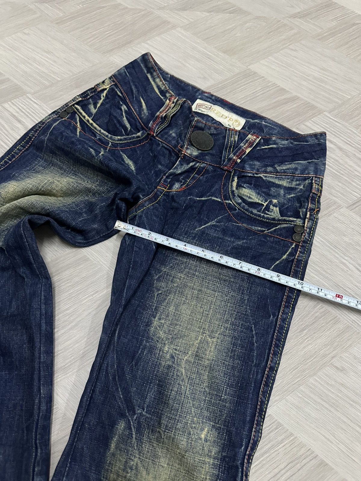 If Six Was Nine Vintage Y2K Red Pepper Denim Mudmax Wash Pant Size US 28 / EU 44 - 13 Thumbnail