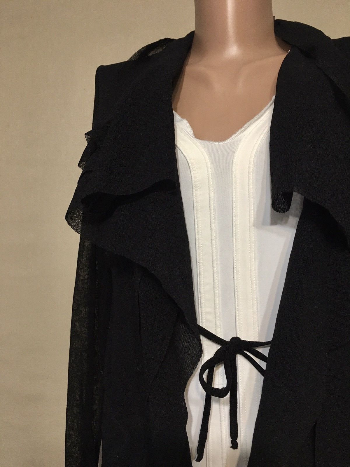FUZZI × Jean Paul Gaultier Fuzzi Jean Paul Gaultier Black Nylon Blouse Size S Size S / US 4 / IT 40 - 3 Thumbnail