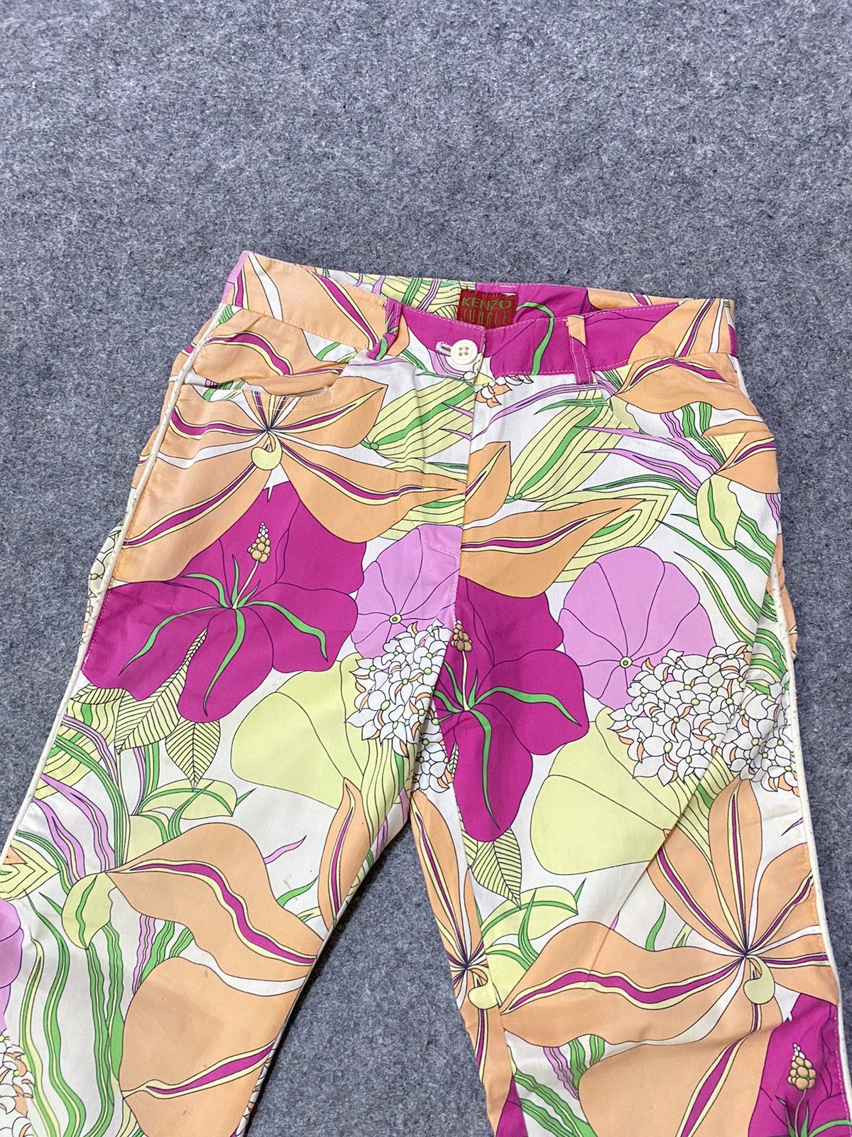 Kenzo Vintage Kenzo Jungle Floral Sweatpants Size 26" / US 2 / IT 38 - 3 Thumbnail