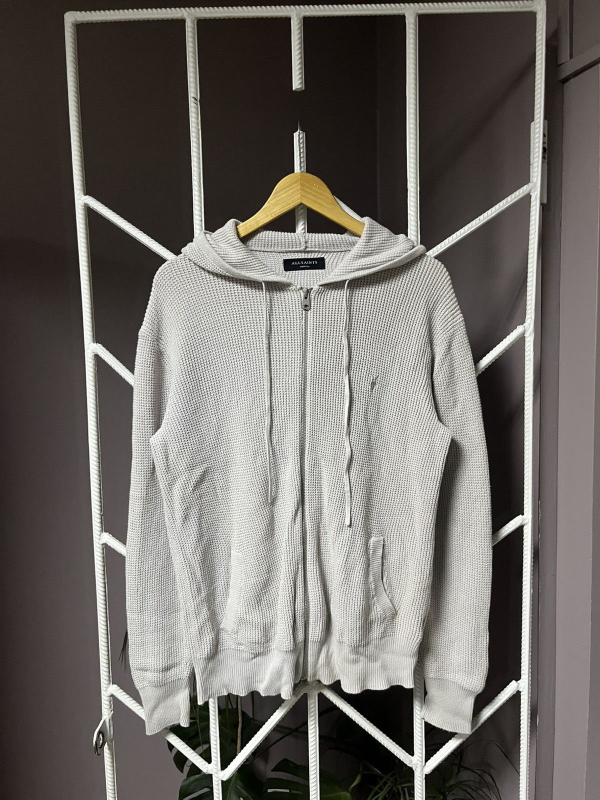 Allsaints Allsaints Zip Hoodie Waffle Size US M / EU 48-50 / 2 - 1 Thumbnail