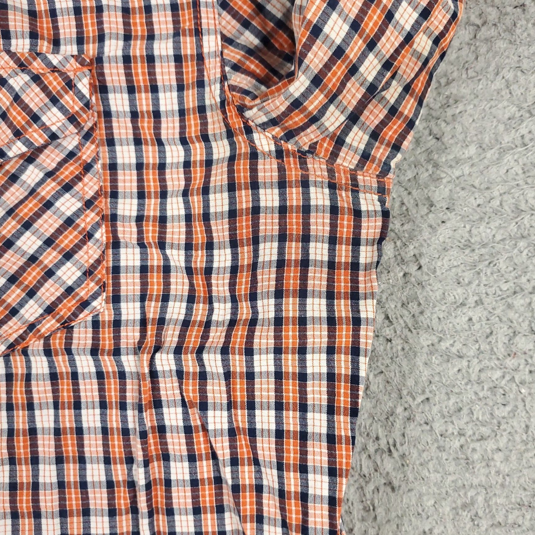 Diesel Diesel Shirt Mens XL Orange Plaid Button-Up Long Sleeve Casual, Workwear, Vintage? No Size US XL / EU 56 / 4 - 5 Thumbnail