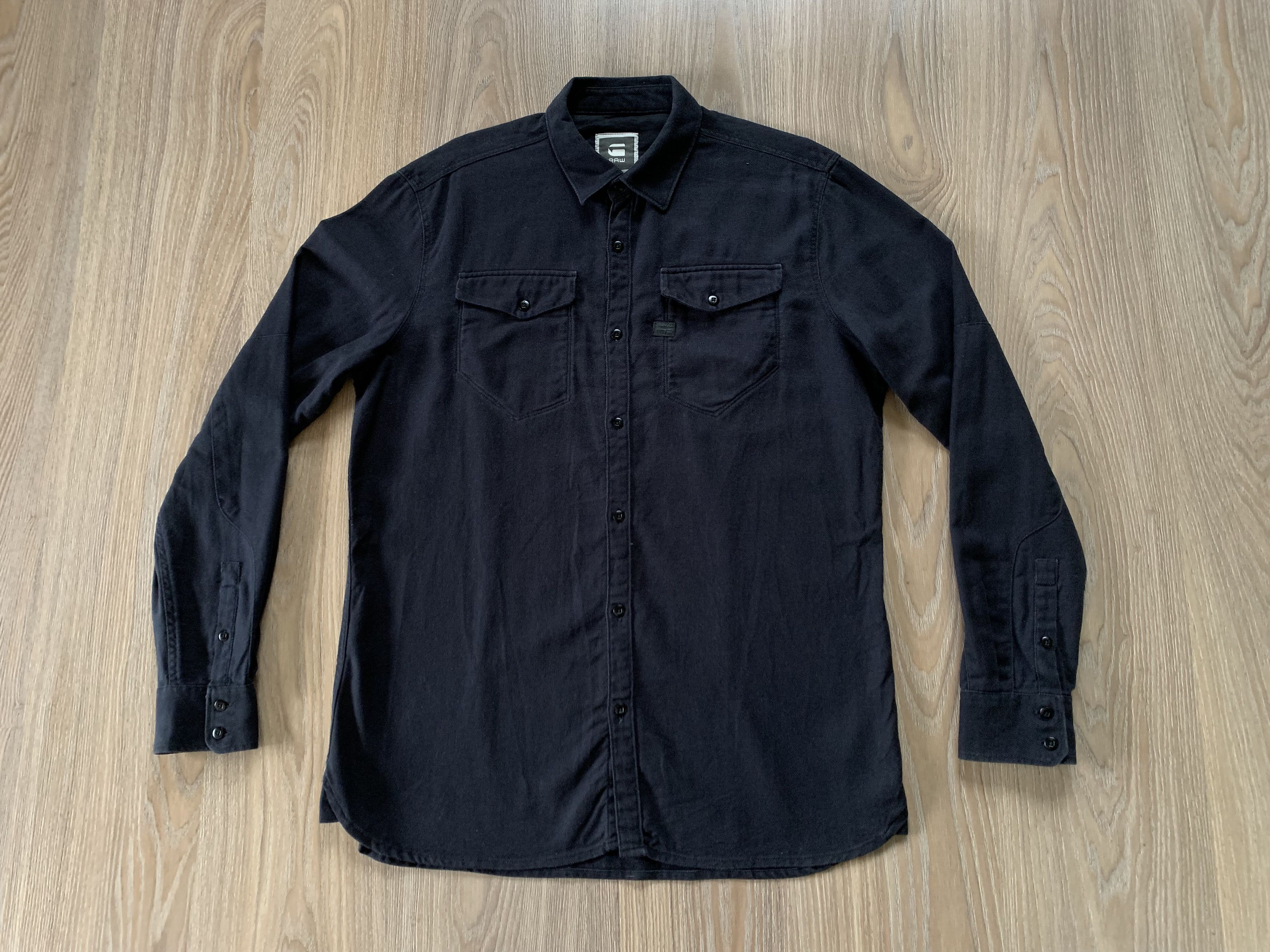 G-Star × Vintage Vintage Denim G-Star Raw Long Sleeve Shirt Tacoma Size US XL / EU 56 / 4 - 2 Thumbnail