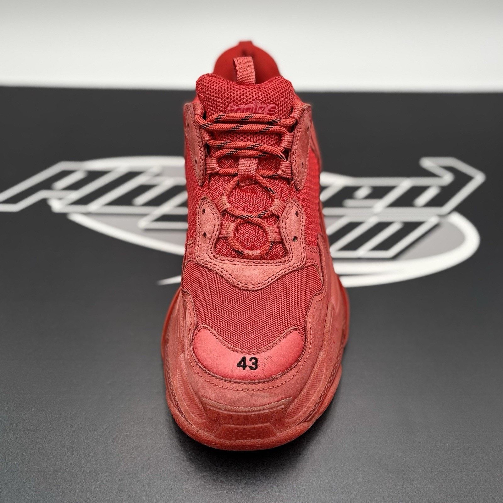 Balenciaga Size 43 (10 US) - Balenciaga Triple S ' Red ' Size US 10 / EU 43 - 14 Thumbnail