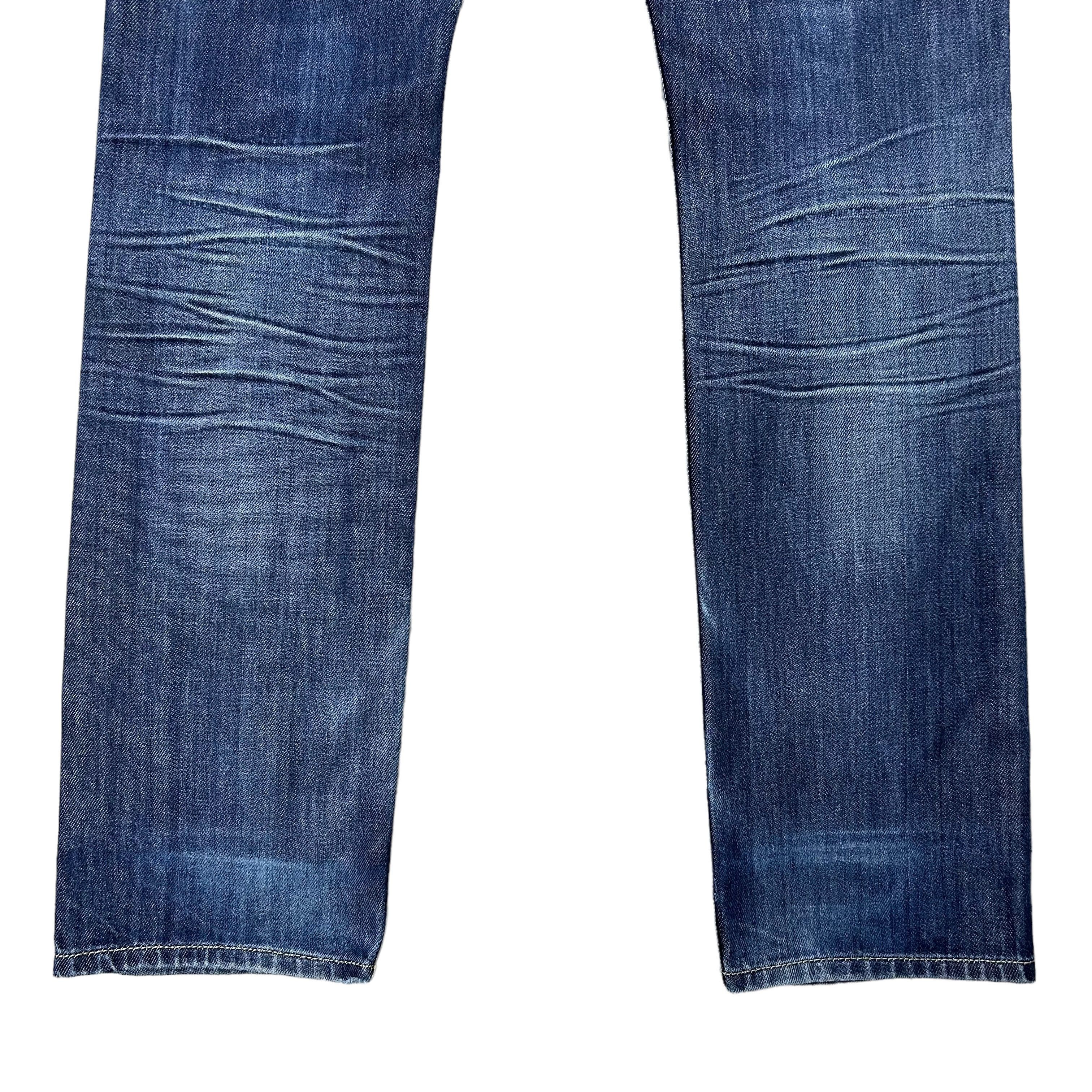 Diesel Diesel Krooley Men's Slim Straight Blue Denim Jeans W29L32 Size US 29 - 7 Thumbnail