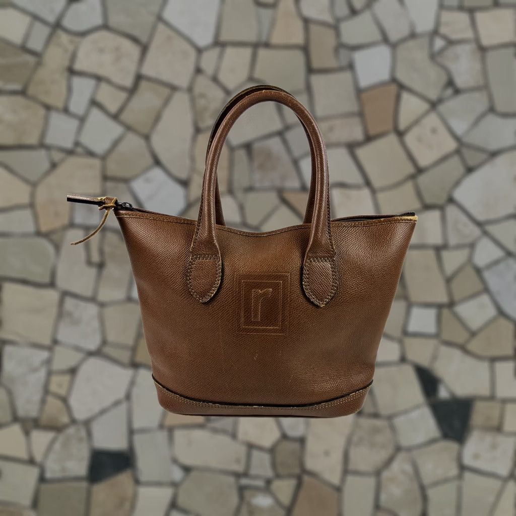 Vintage Renoma Paris Leather Satchel Handbag Brown Womens Size ONE SIZE - 1 Thumbnail