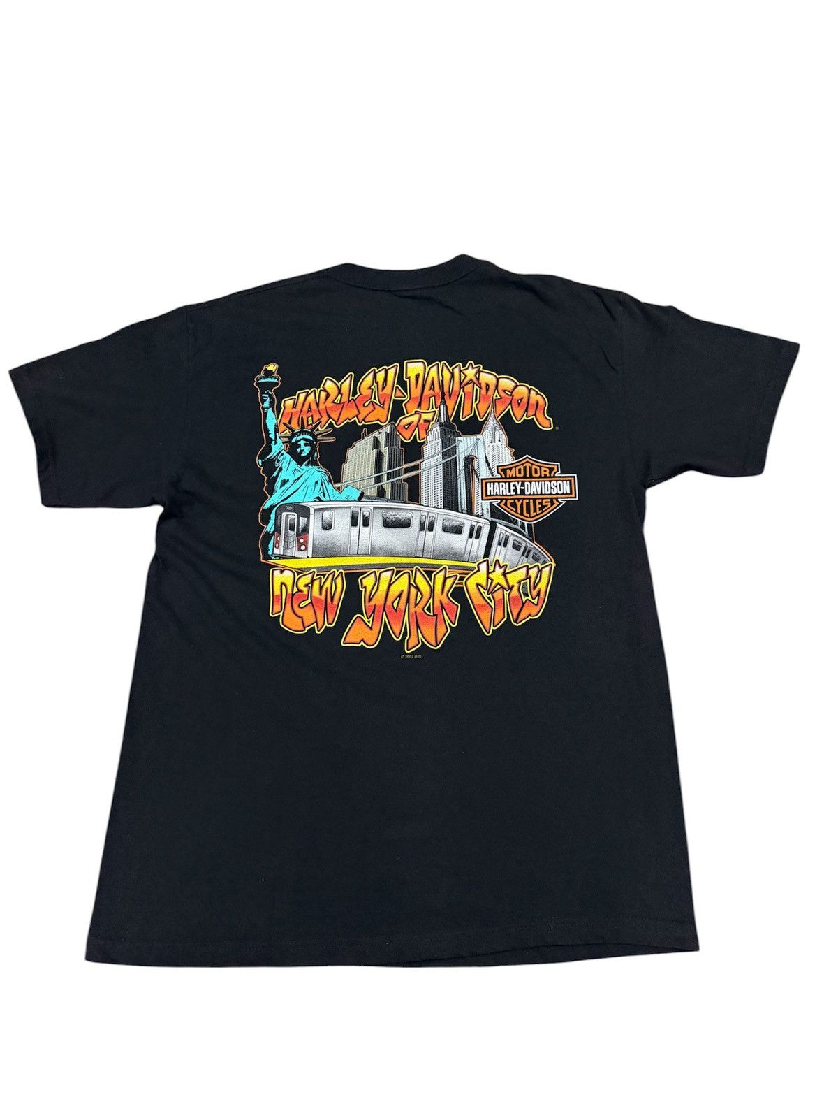 Harley Davidson Vintage Y2k Harley Davidson New York City Motorcycle Size US L / EU 52-54 / 3 - 1 Thumbnail