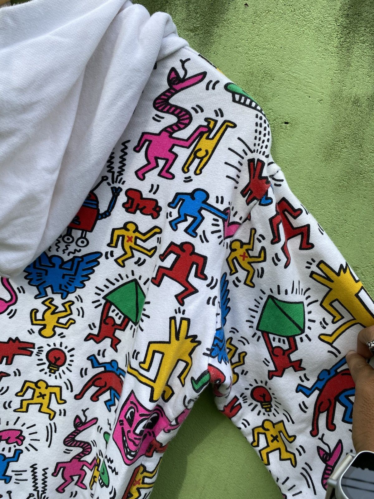 Keith Haring BIGBANG X Keith Haring Hoodie Full Print Colorful Iconic Art Size US L / EU 52-54 / 3 - 11 Thumbnail