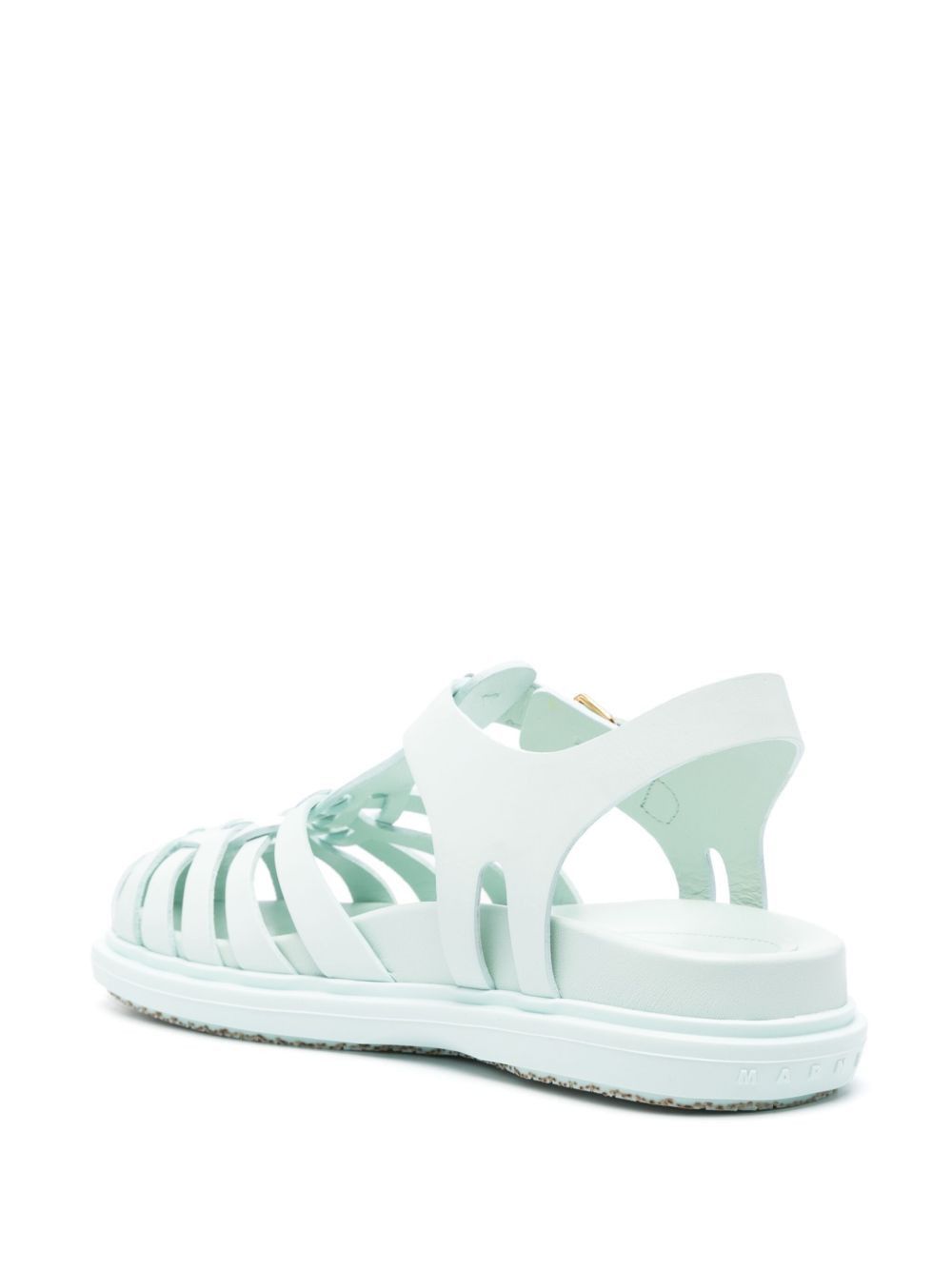 Marni o1w1db10125 Fisherman Leather Sandals in Light Blue Size US 9 / IT 39 - 2 Thumbnail
