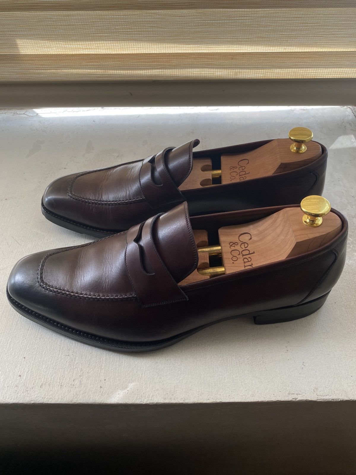 Tom Ford TOM FORD - Wessex Leather Penny Loafers - Dark brown Size US 9.5 / EU 42-43 - 2 Thumbnail