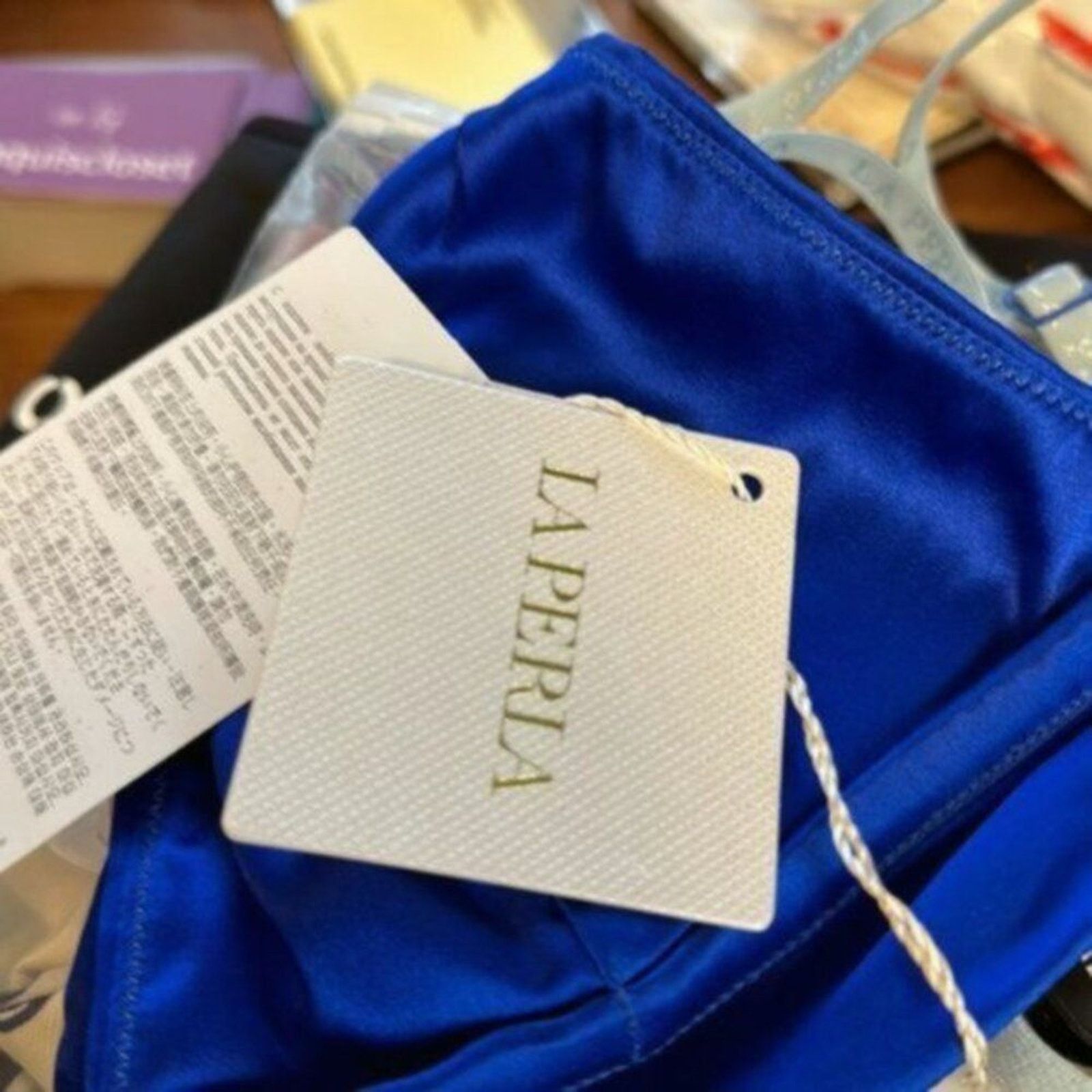 La Perla La Perla Bright blue silk Bra M Size ONE SIZE - 6 Thumbnail
