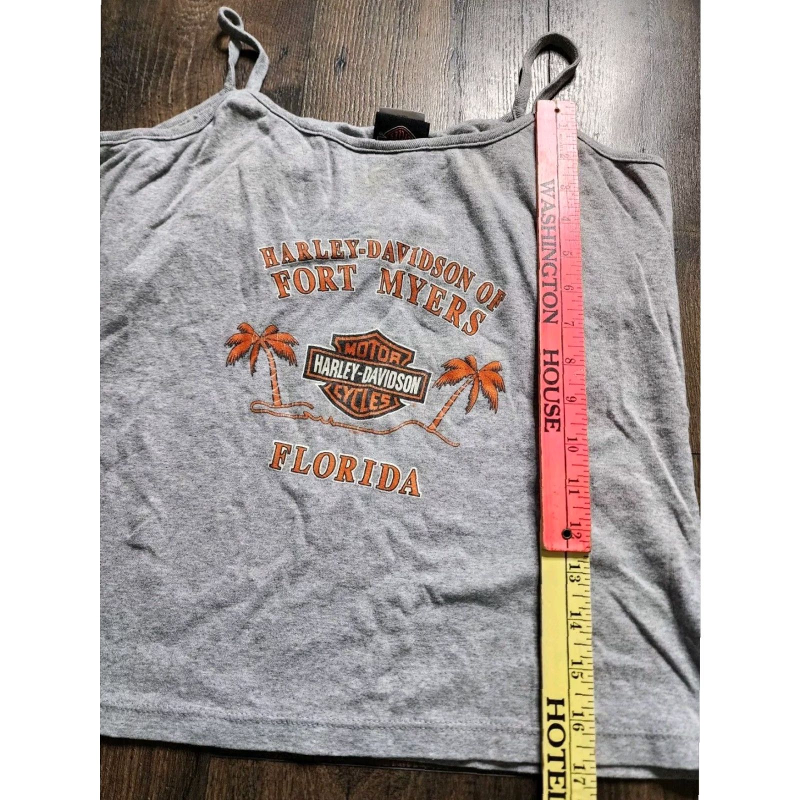 Harley Davidson VINTAGE Harley Davidson Gray Graphic T-Shirt Top Womens XL 90s Retro Size XL / US 12-14 / IT 48-50 - 4 Thumbnail