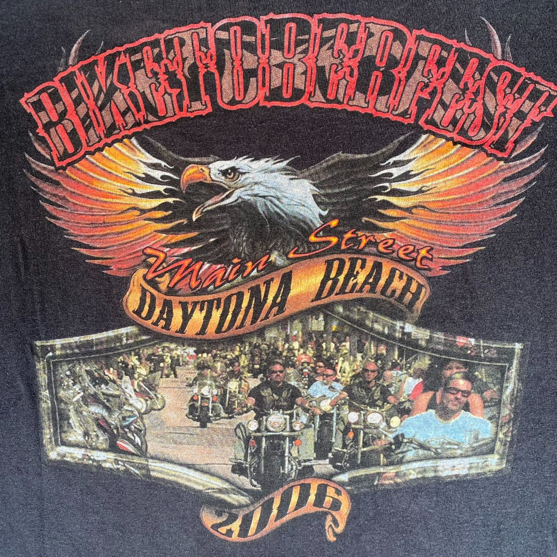 Delta Vintage Daytona Bike Week T-Shirt Black Long Sleeve Y2K Bike Size US XXL / EU 58 / 5 - 2 Thumbnail