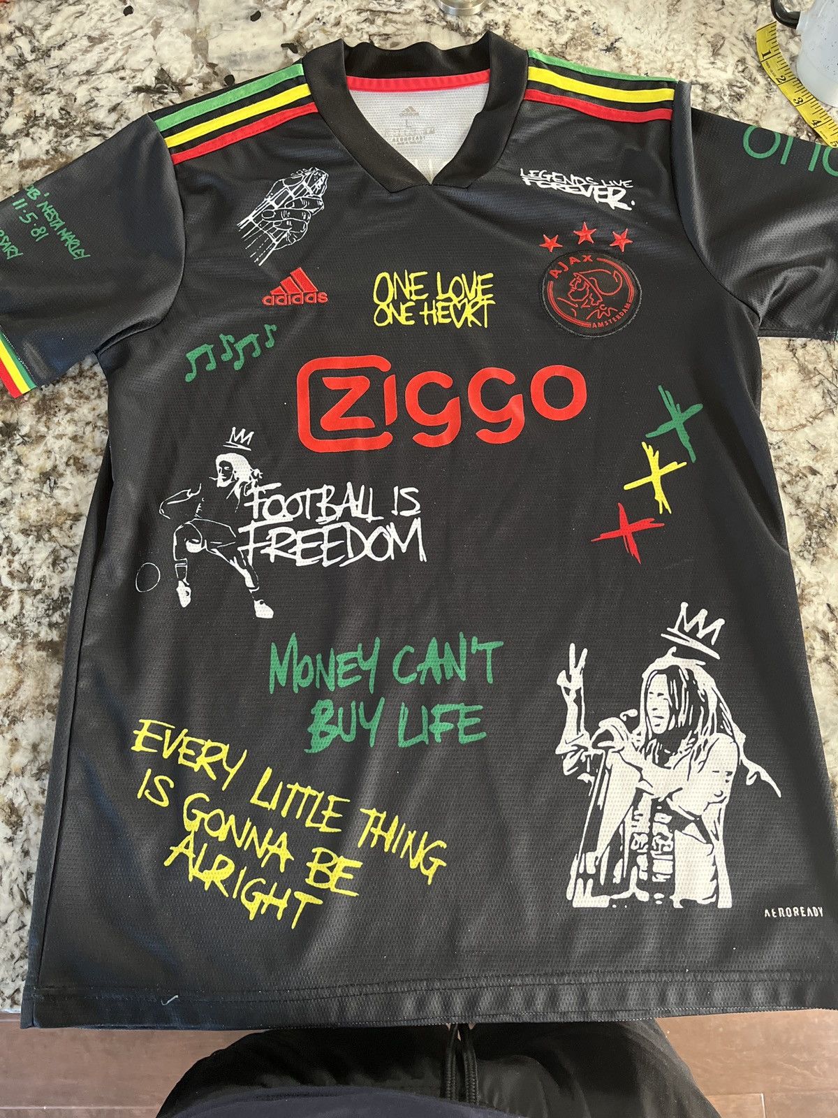 Adidas Ajax x Bob Marley Tribute Jersey | Grailed