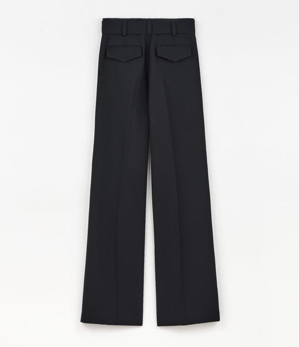 Jil Sander o1w1db10825 Pant in Black Size 25" / US 0 / IT 36 - 2 Thumbnail
