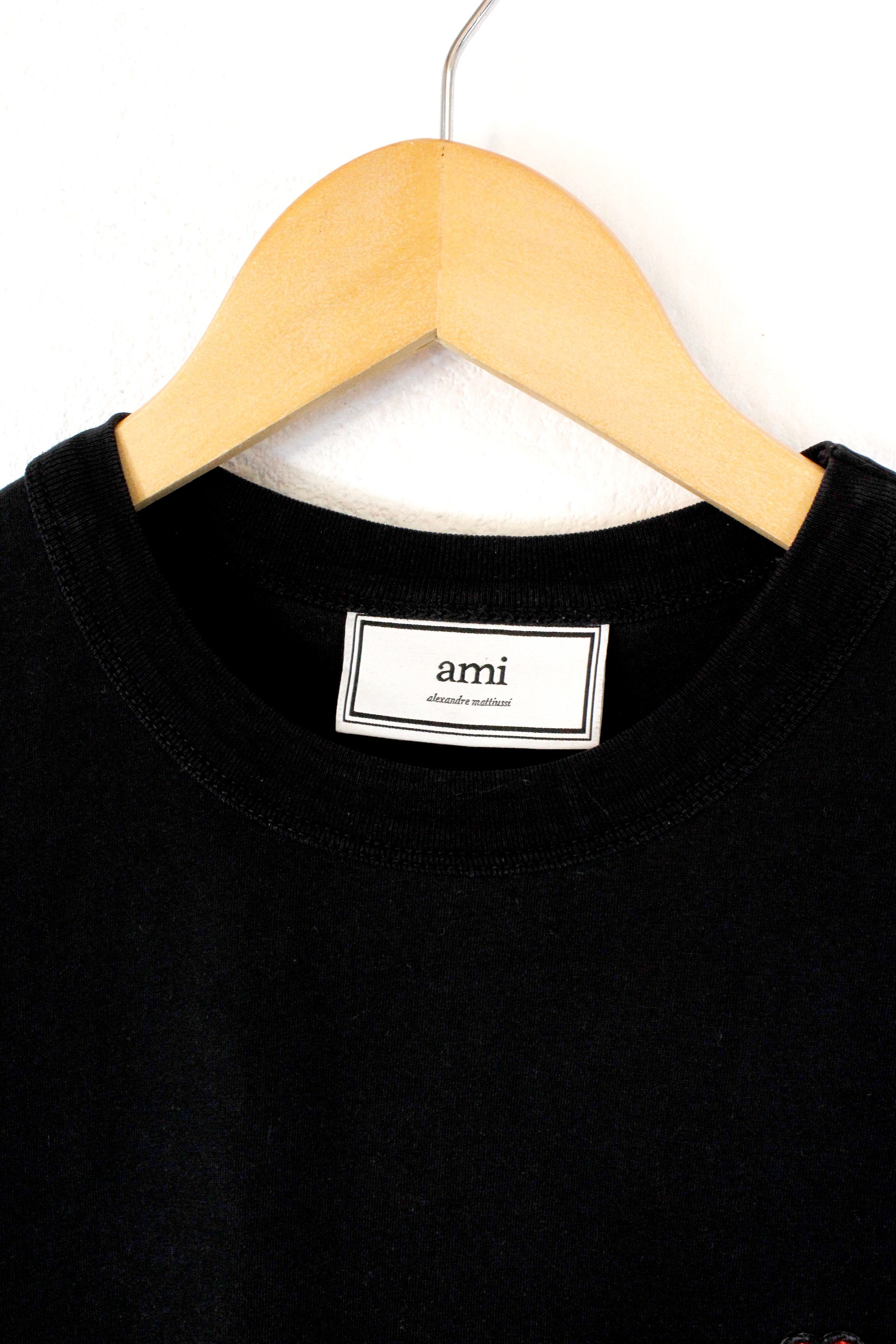 AMI Ami Paris Heart Chest Logo Tee Sleeveless Top Size US XS / EU 42 / 0 - 3 Thumbnail