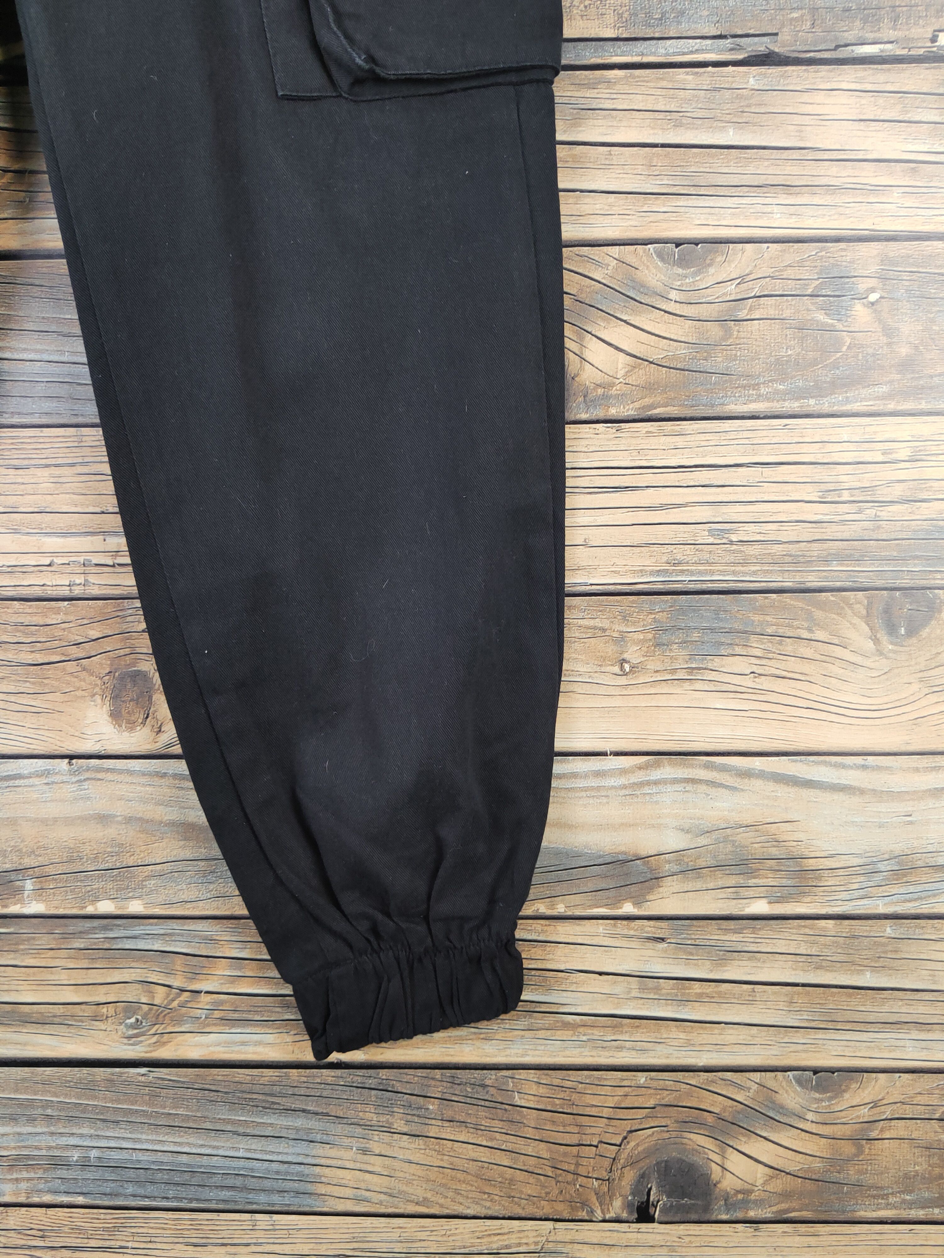 Japanese Brand DL Takeasy Black Multipocket Joggers #1359 Size US 28 / EU 44 - 6 Thumbnail